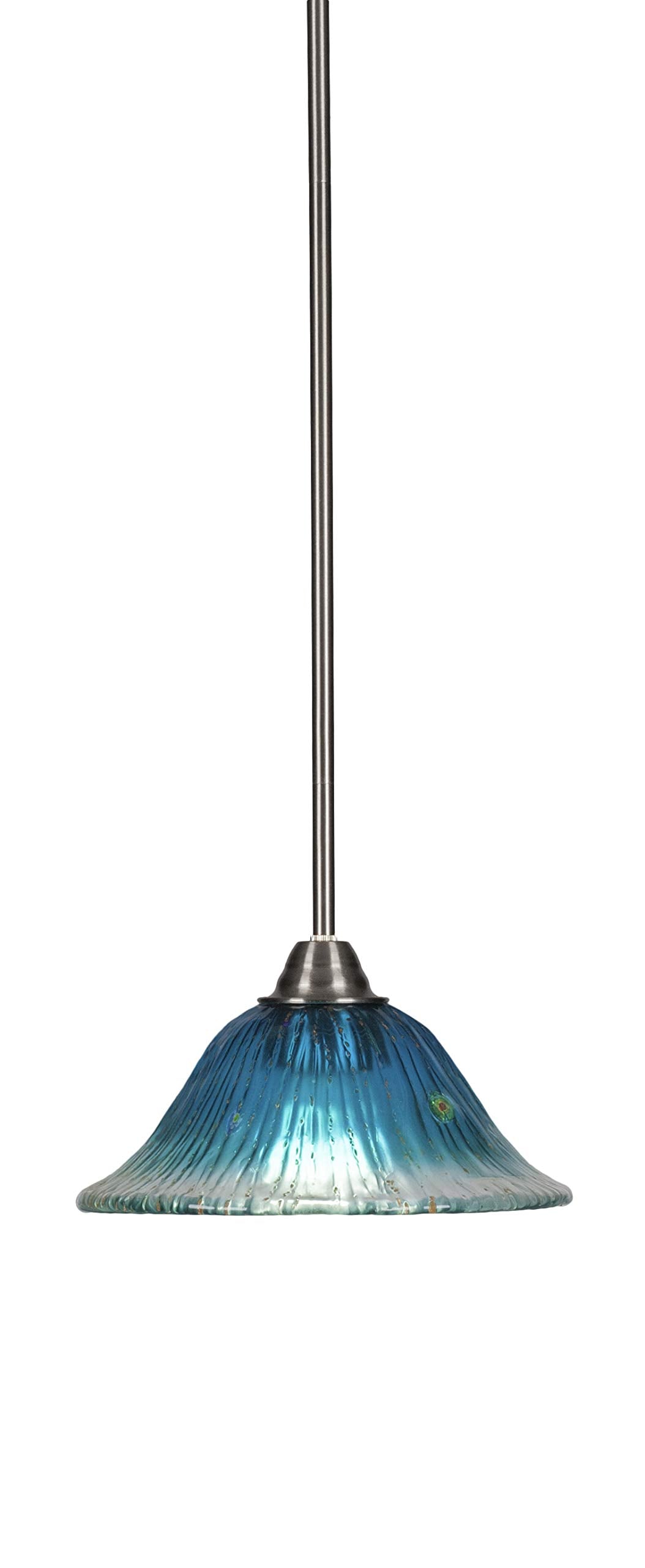 Toltec Lighting Paramount 1 Light Mini Pendant in Brushed Nickel (3401-BN-438)