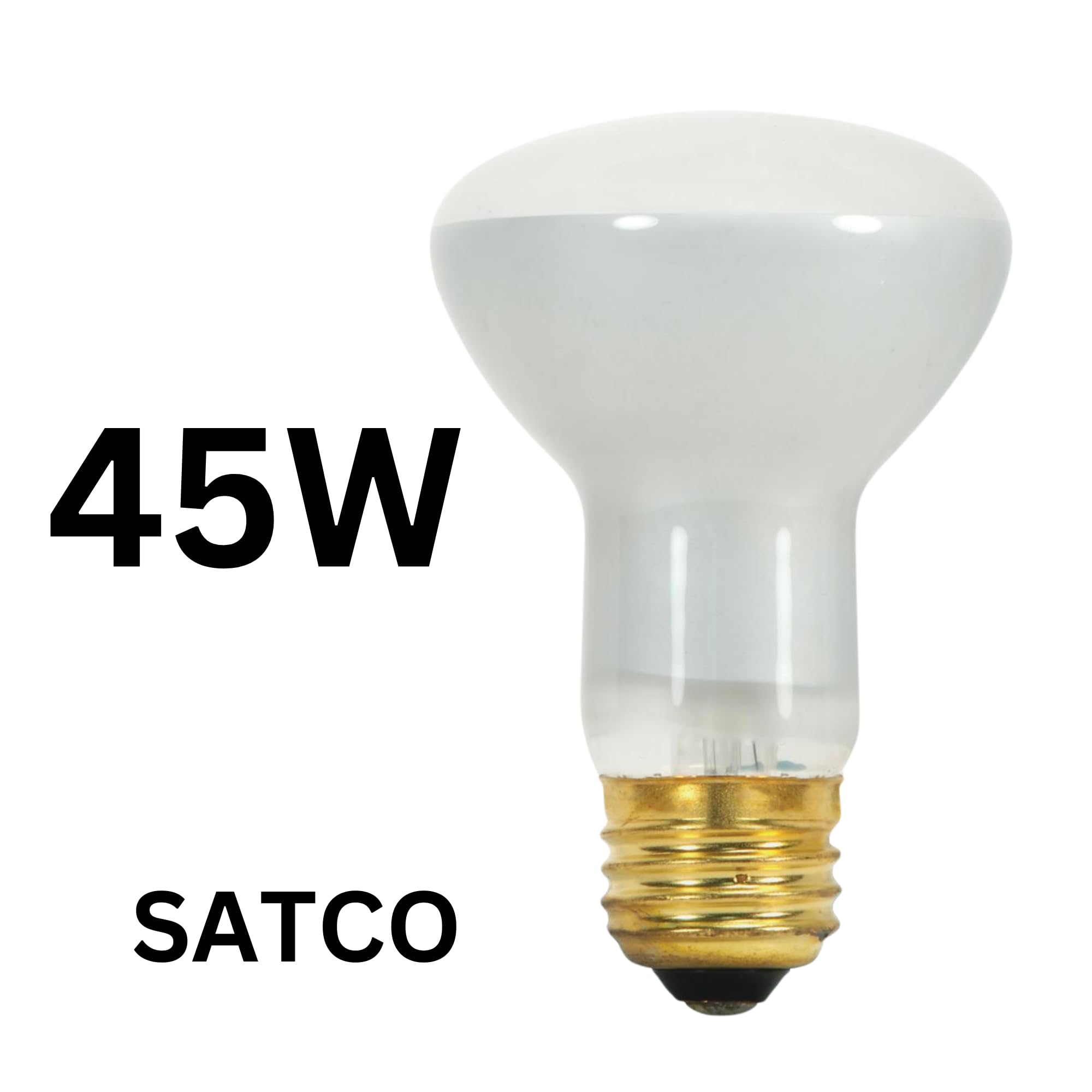 Satco S8519 45W R20 Incandescent Reflector Bulb, Dimmable, 130V, Frosted Finish, 2700K Warm White, 6 Pack