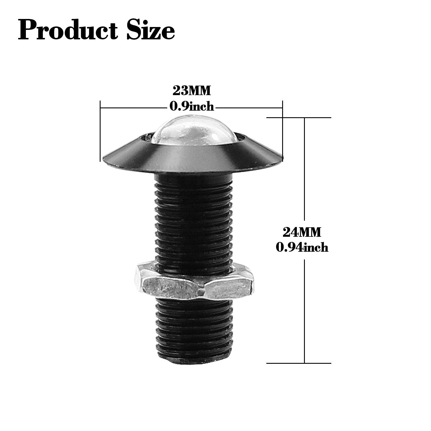 CARLITS Eagle Eye LED Daytime Running Lights, Ultra Thin, 10 Pack, 12V, White Light, Black Case