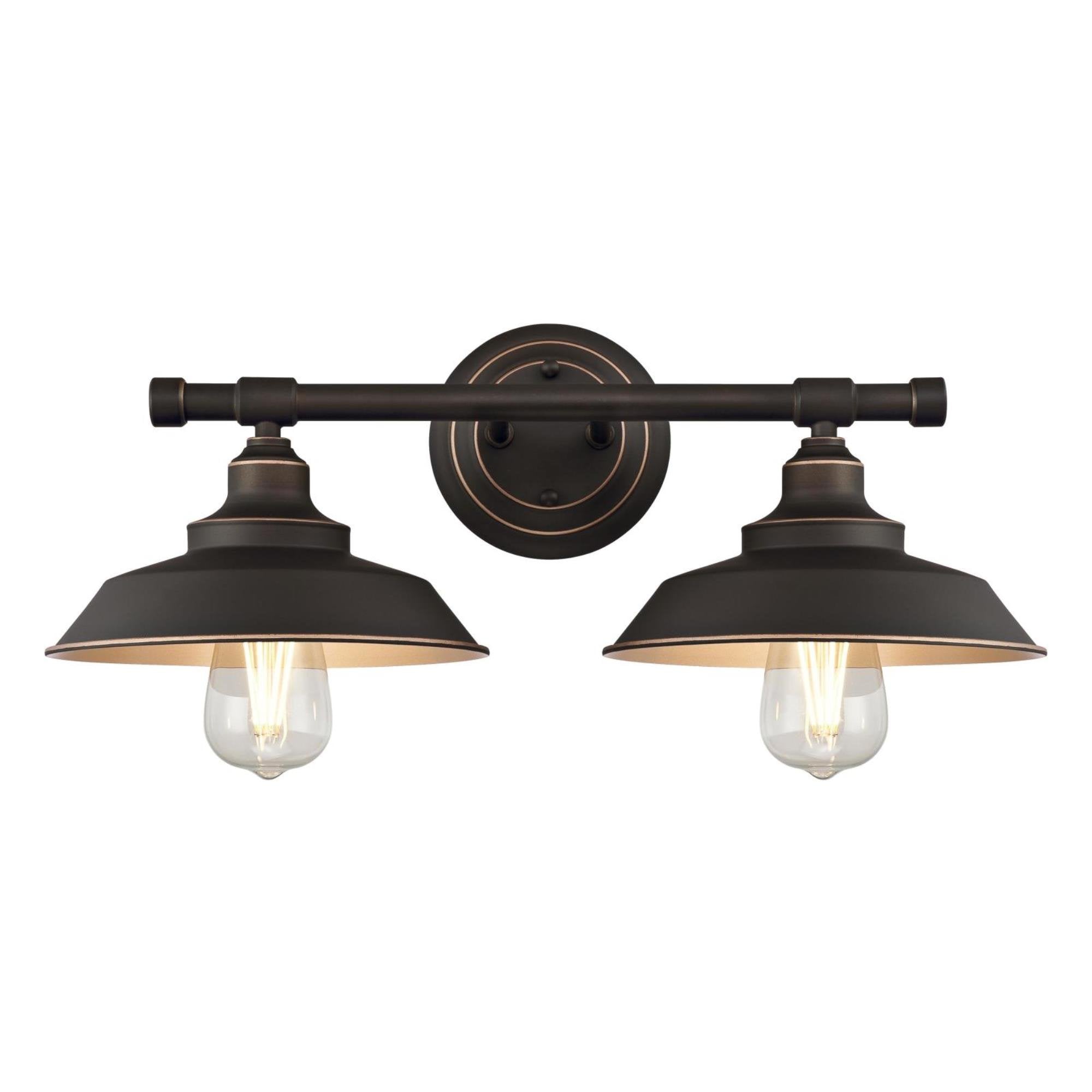 Westinghouse Iron Hill 2-Light Indoor Wall Fixture, Metal, Oil-Rubbed Bronze, Model 6354800