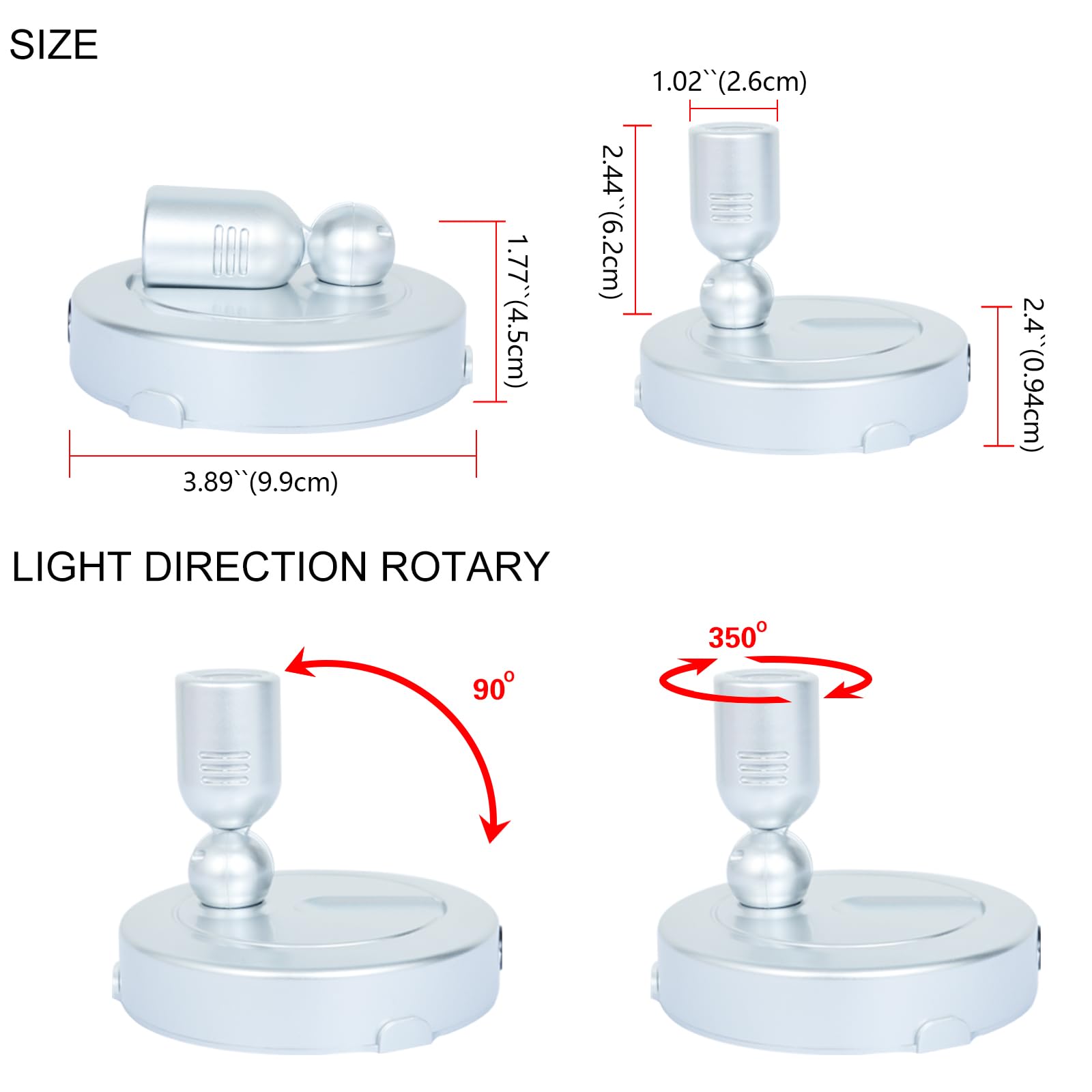 Hamvidne Indoor Led Spotlight, Battery Operated Spotlights With Remote, Picture Lights For Wall, Plant Tree Up Light With Timer,