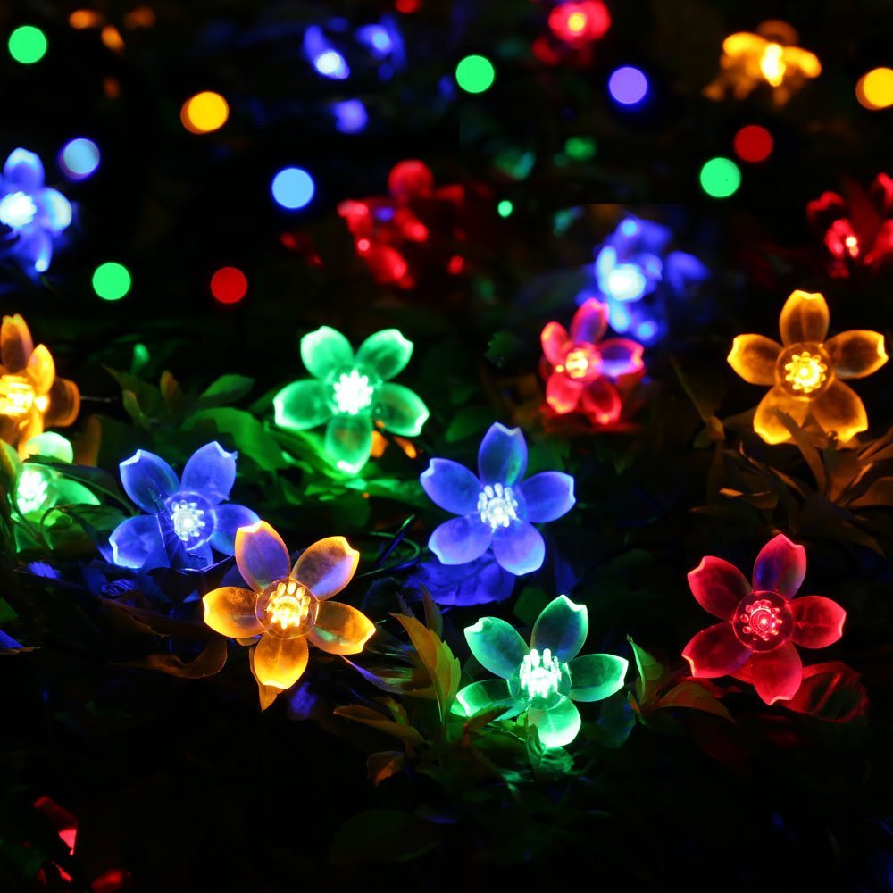 3-Pack Cherry Blossom String Lights – Fairy LED Flower Lights, Battery Powered, For Bedroom Party Garden Decor