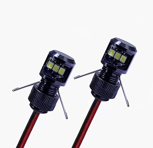Oznium Side View Led Bolt - 12V Led Side Emitting Light For Bumper, Grille, Cars Interior, Dash, Ambient Lighting, Motorcycle Wi