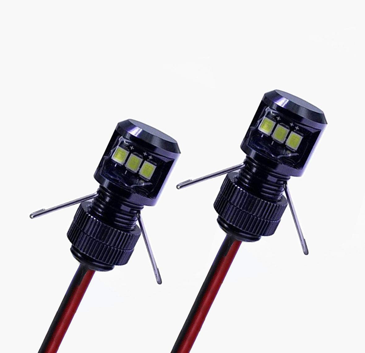 Oznium Side View Led Bolt - 12V Led Side Emitting Light For Bumper, Grille, Cars Interior, Dash, Ambient Lighting, Motorcycle Wi