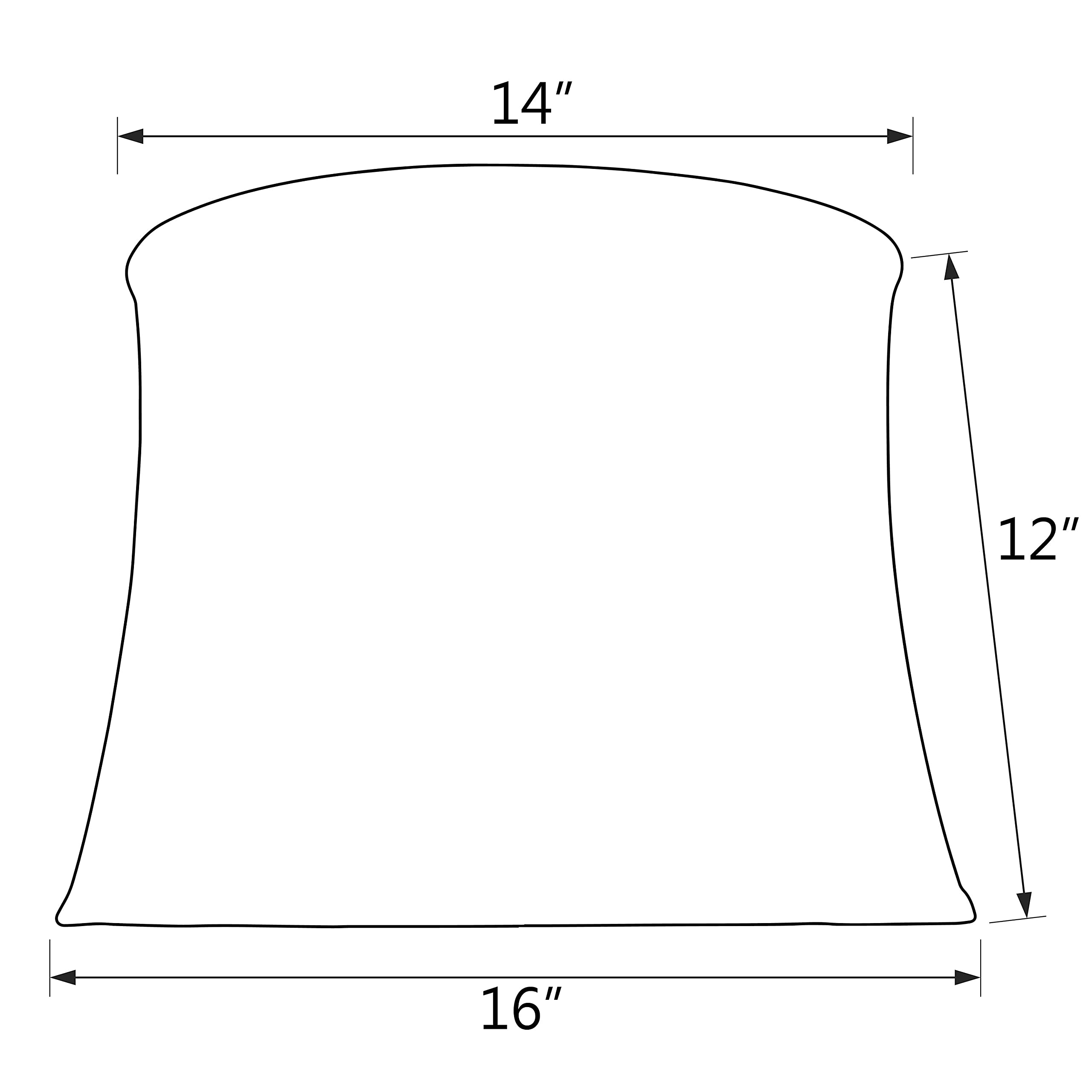 Aspen Creative 30023A Transitional Bell Shape Spider Construction Lamp Shade, Gold, 14&quot; Top X 16&quot; Bottom X 12&quot; Slant Height