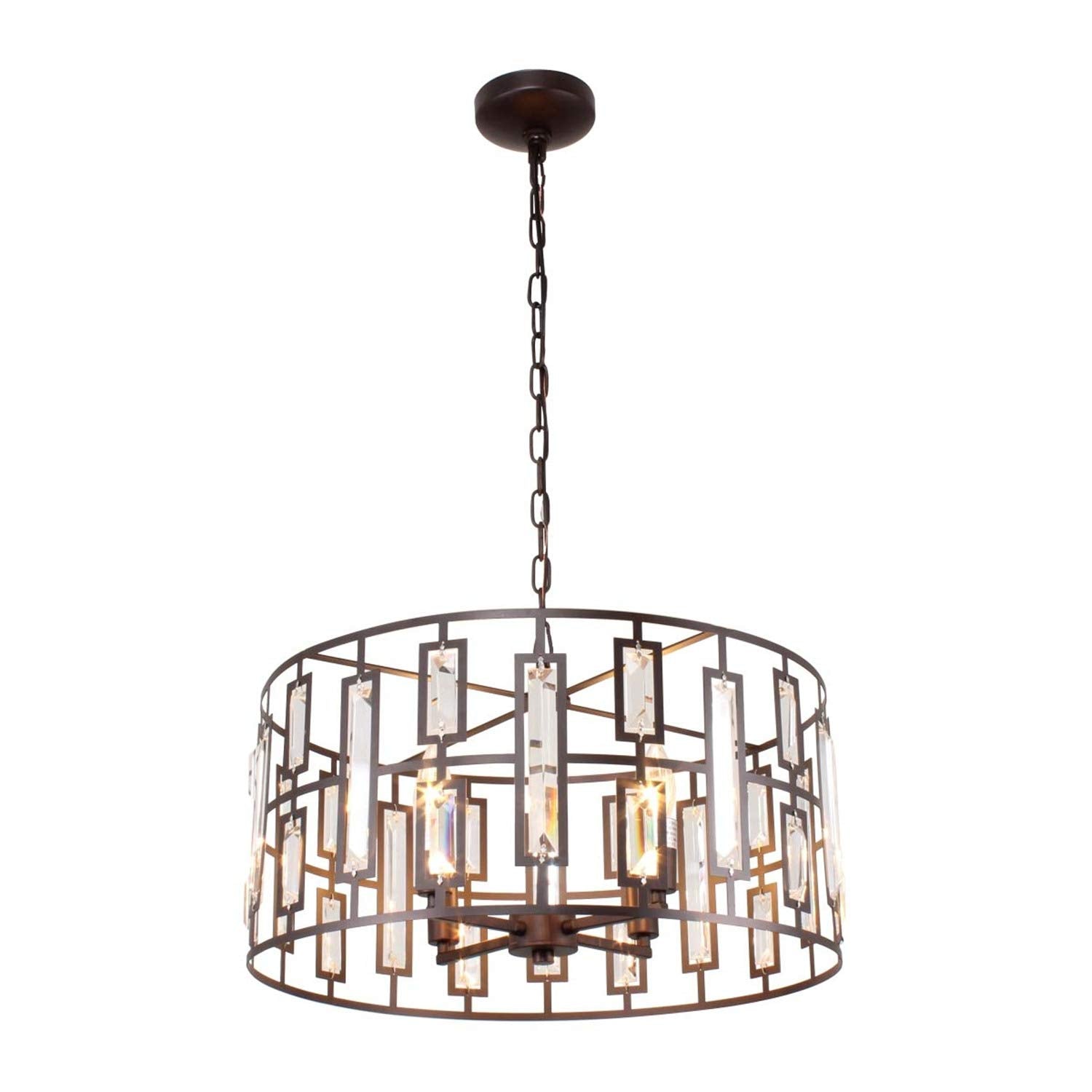 Chloe Up Facing Pendant Light, Alloy Steel, Oil Rubbed Bronze, Model CH7R038RB20-UP4