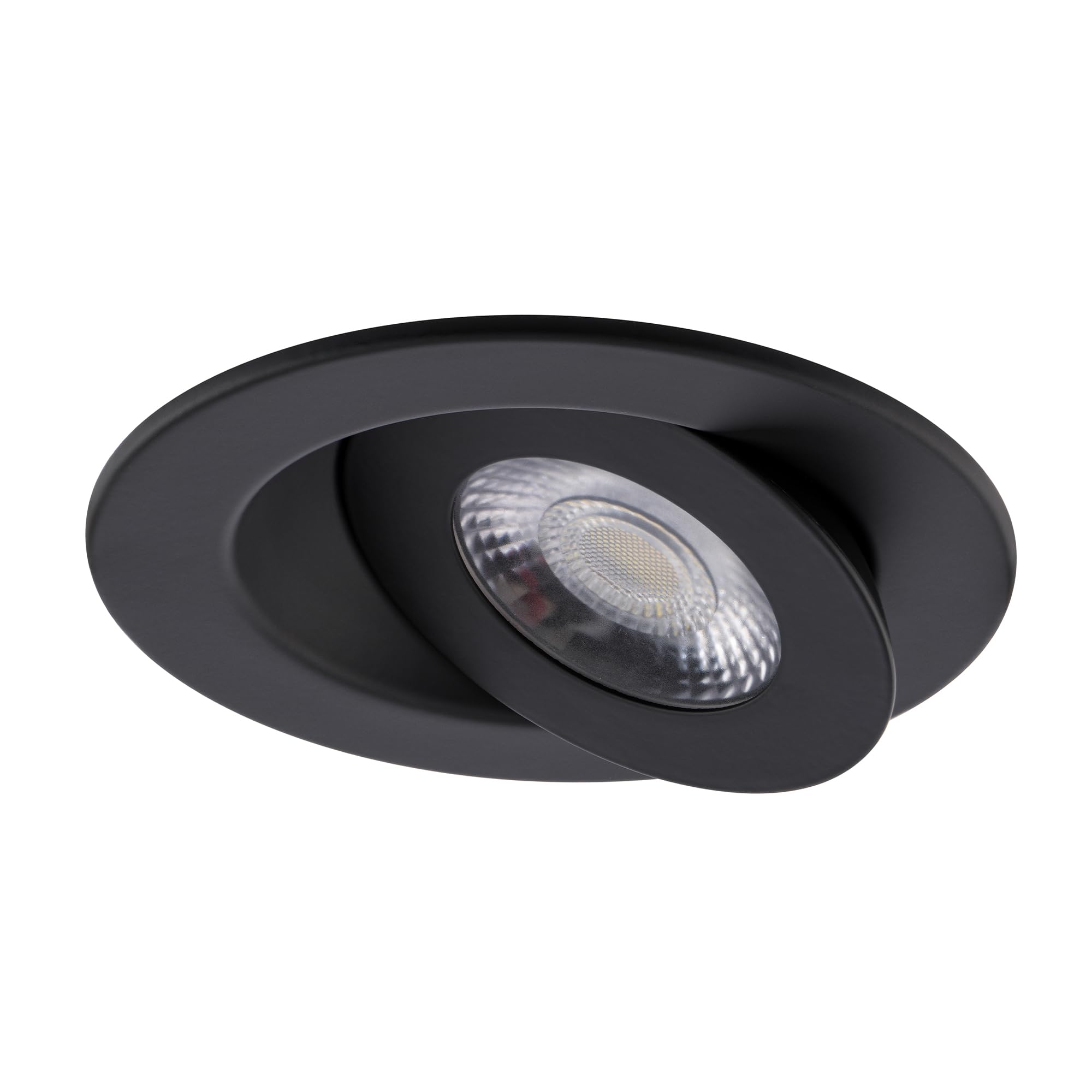 Wac Lighting Lotos 4In Led Round Adjustable Recessed Light 5-Cct Selectable 9W 700 Lumens Ic-Rated Airtight 120V-277V Universal In Black (Pack Of 24)