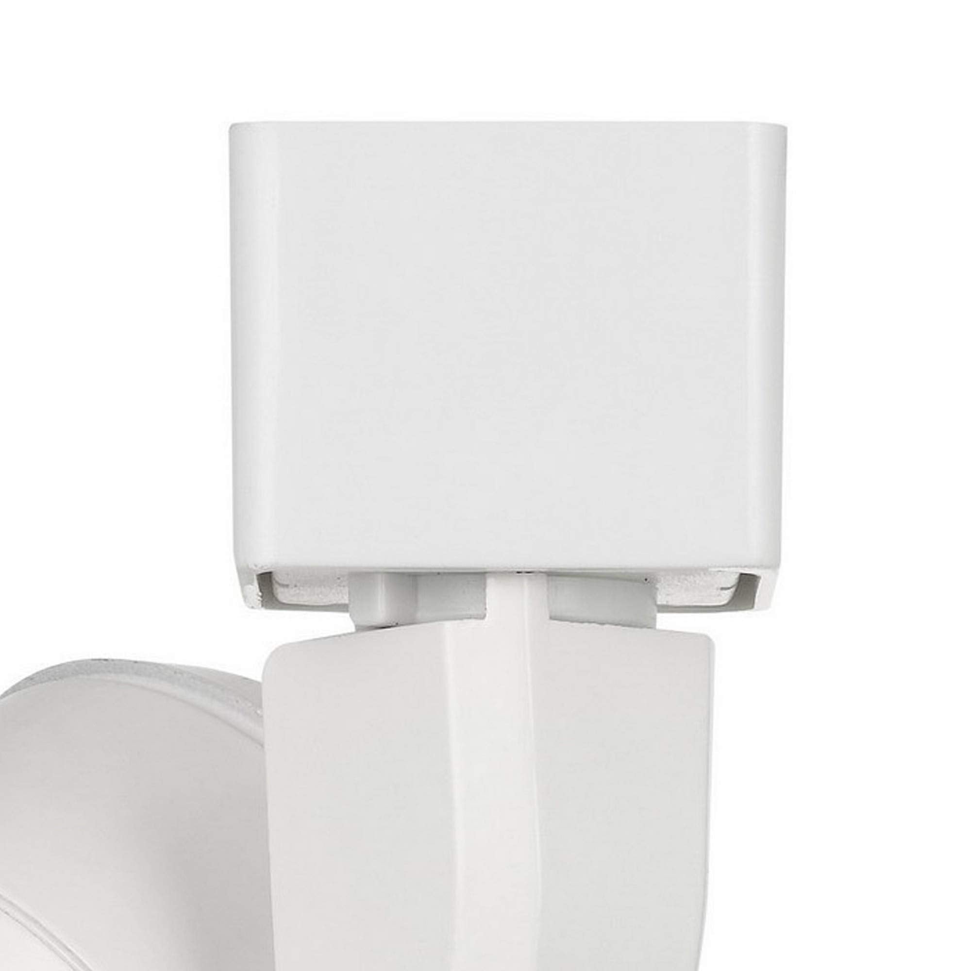Benzara 10W Integrated LED Track Fixture, Metal, Orange and White, Model BM220626