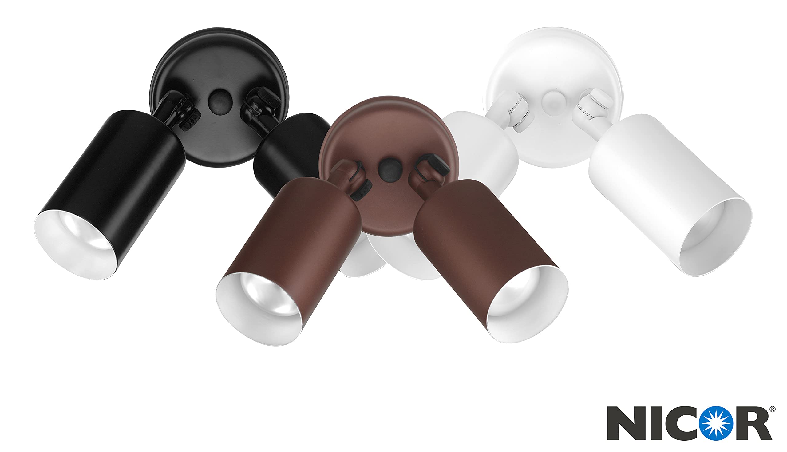 Nicor Lighting 11521 Flood Light, Black