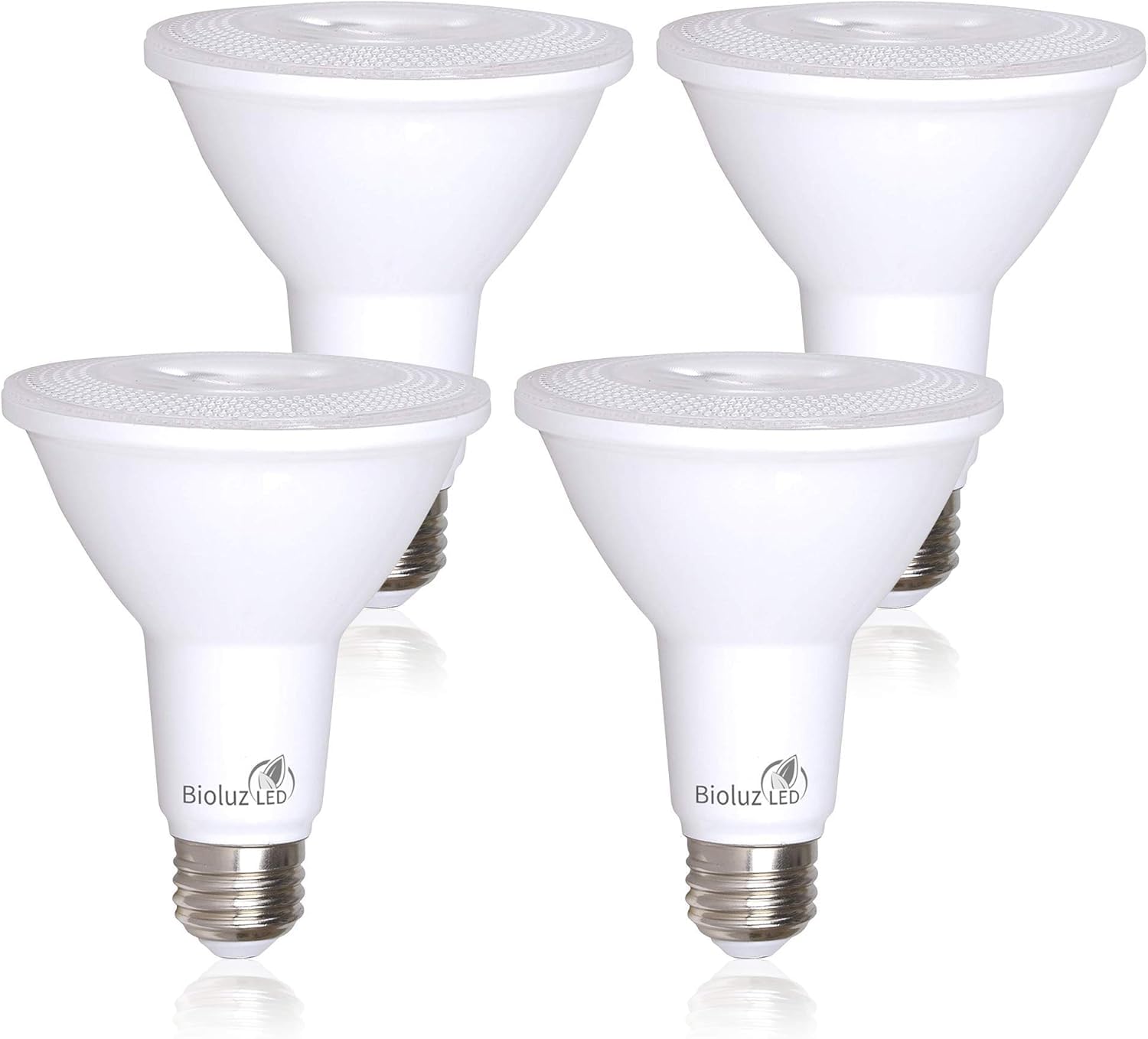 Bioluz Led 4 Pack Par38 Led Light Bulb 90W Equivalent Using 13W 3000K Soft White 1050 Lumens E26 Base Dimmable Flood Light Bulbs
