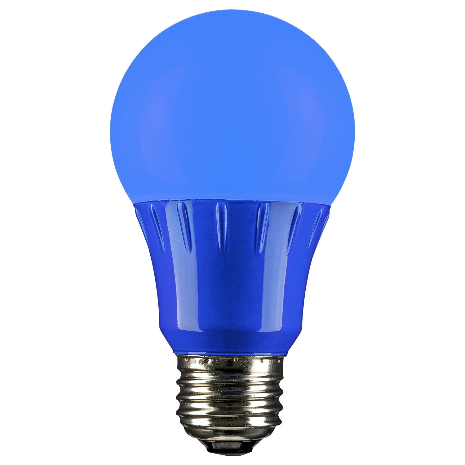 Sunlite A19 Colored Light Bulb, 3W (25W Equivalent), E26 Base, Non-Dimmable, Ul Listed, Blue, 1 Count