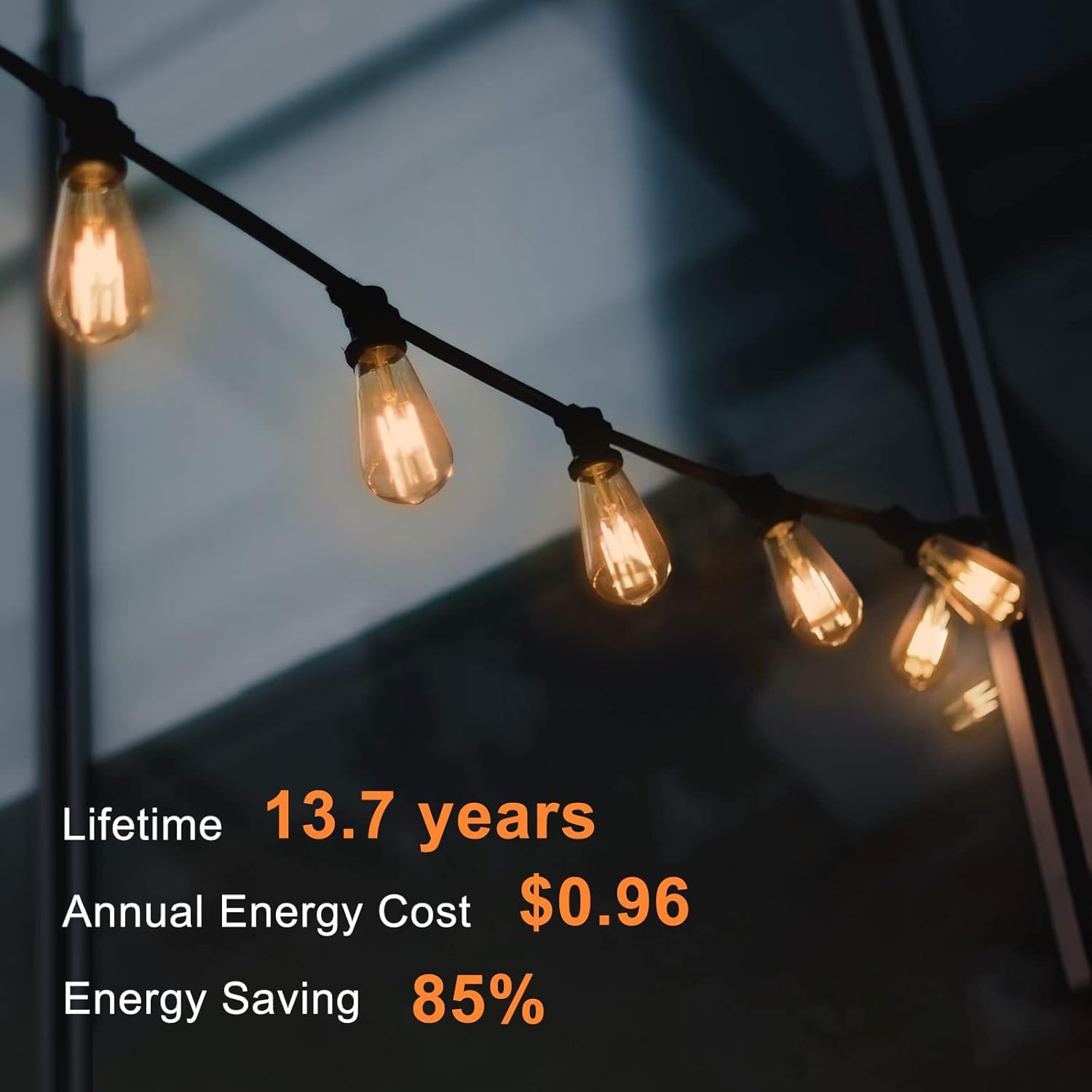 TJOY 12 Pack Vintage 8W ST58 LED Edison Bulbs, 2200K Soft White, Dimmable, E26 Base, 800 Lumens, Antique Glass Style