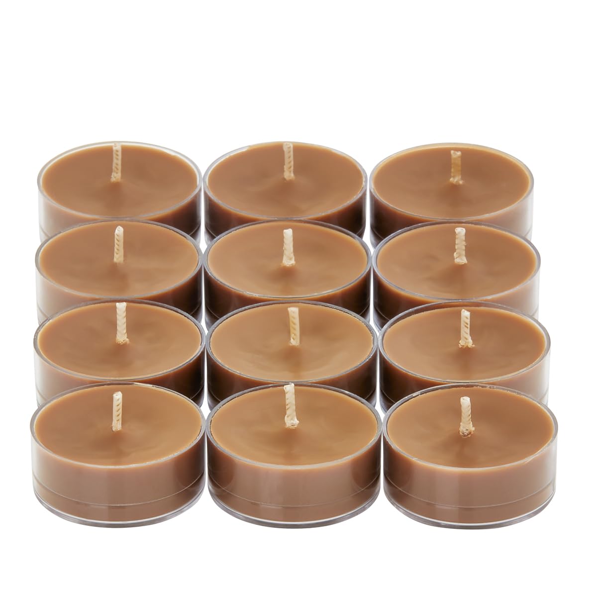 Partylite Set Of 12 Tea Lights Candles  Spiced Roasted Chestnut Scent  Aromatherapy Scented Candles Gift Set  Up To 4 To 6 Hours Burn Time