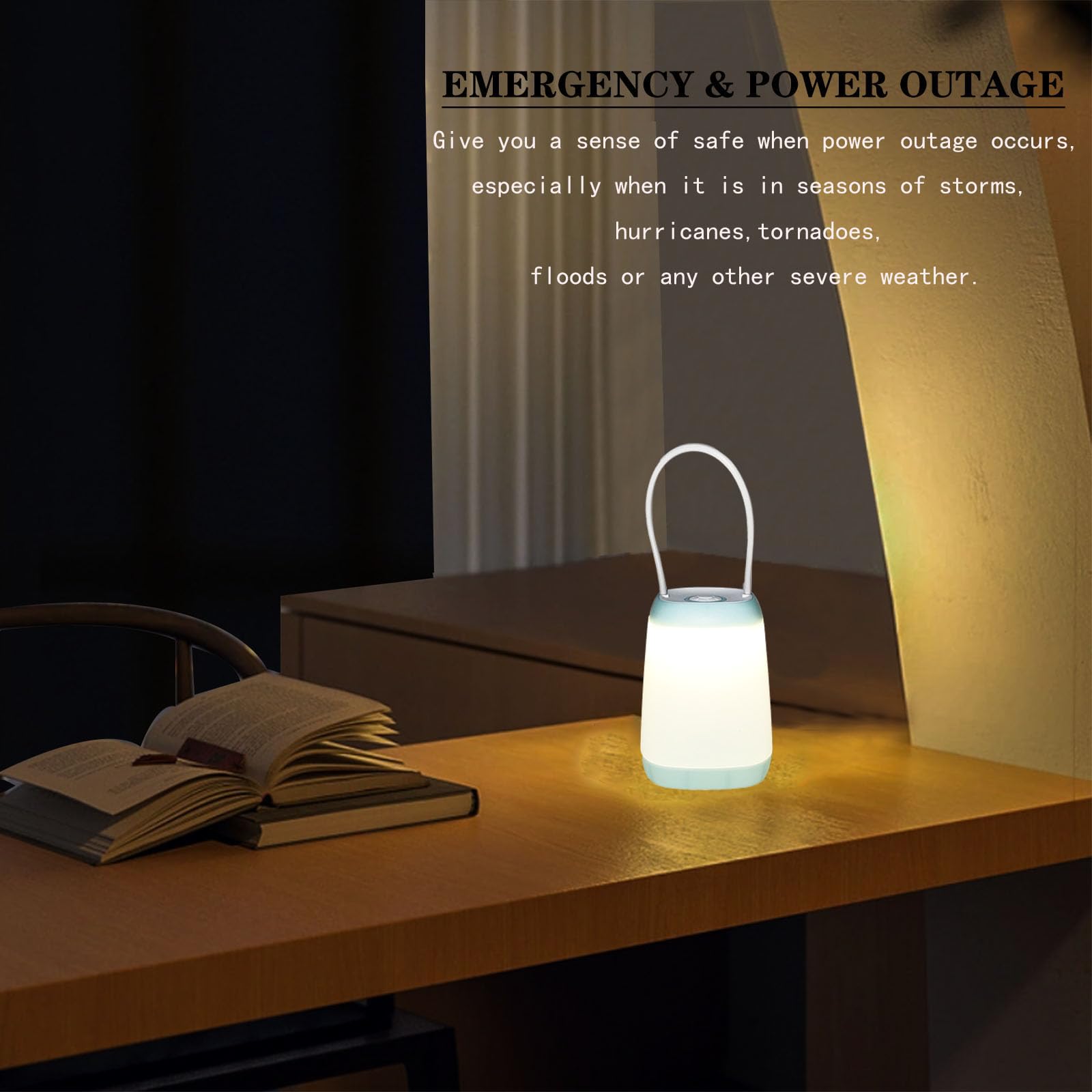 Hilngav 6 Pack LED Camping Light, 3 Modes Battery Powered Night Light for Indoor and Outdoor Emergency Light, Tent Lantern, Camp