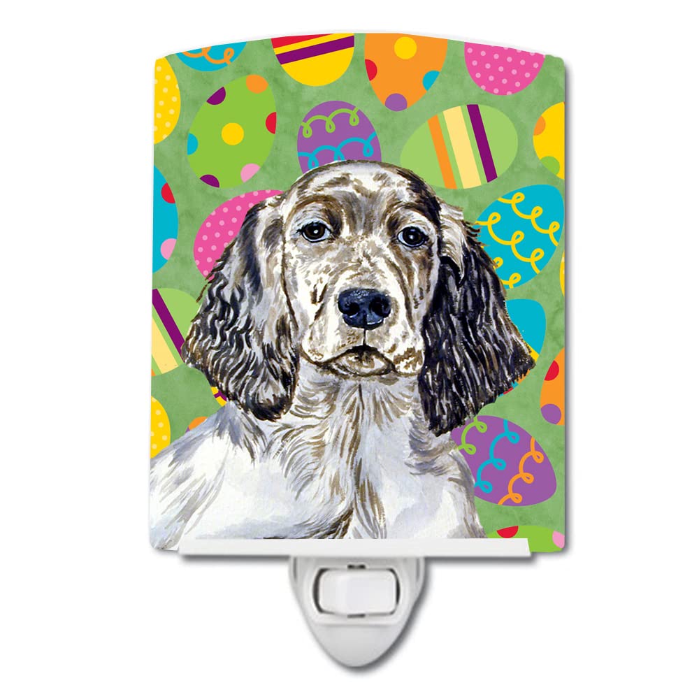 Carolines Treasures Ceramic Night Light, English Setter, UL-Certified, 6x4x3 inches, Ideal for Bedroom, Bathroom, Nursery, Multicolor