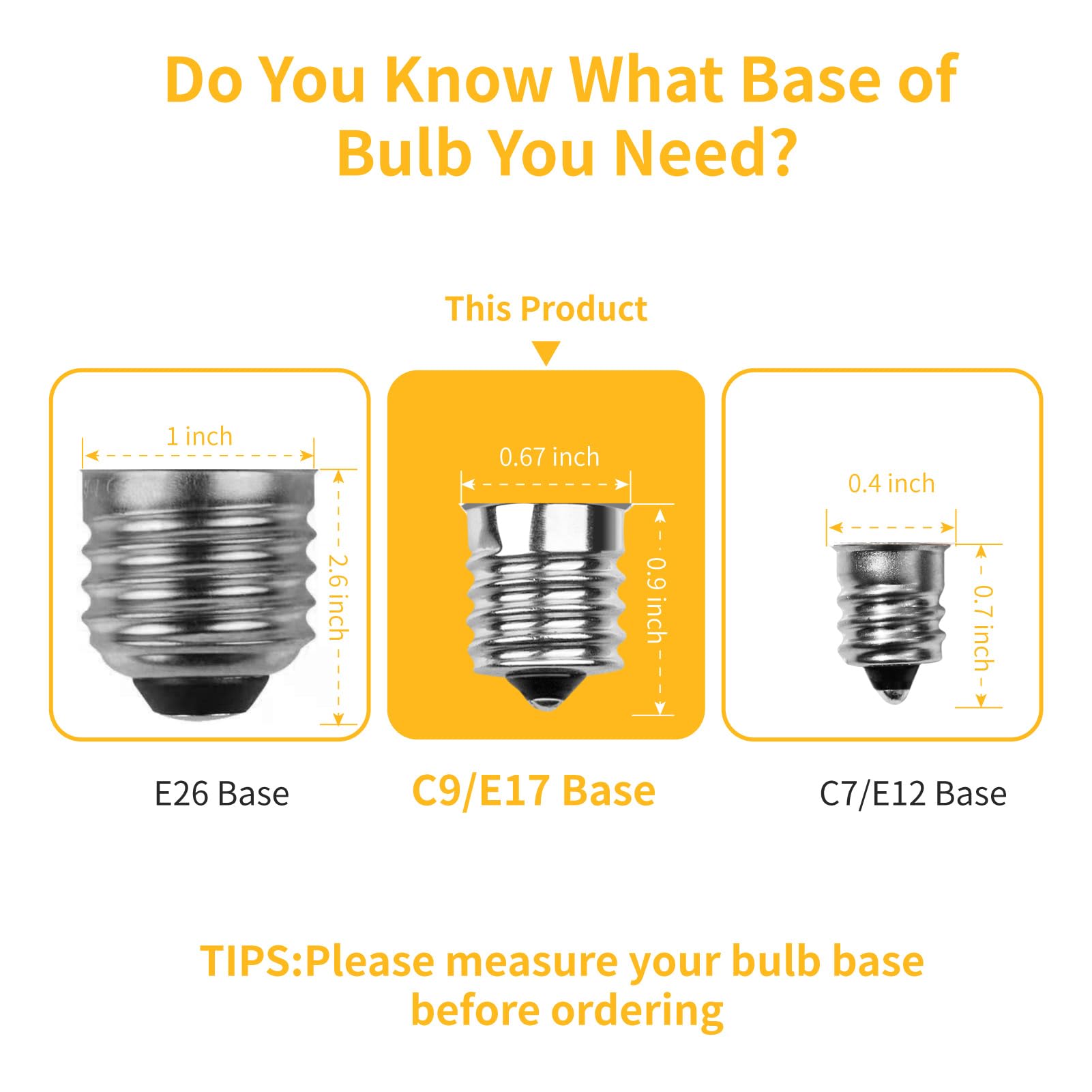 Meconard C9 Led Replacement Christmas Light Bulbs, C9 Shatterproof Led Bulbs For Christmas Indoor Outdoor String Lights,E17 Intermediate Base, Commercial Grade Holiday Bulbs, Warm White, 25Pack