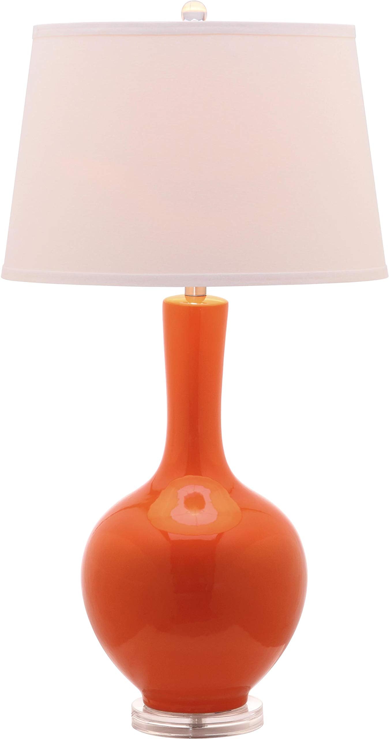 Safavieh Lighting Collection Blanche Gourd Orange Table Lamp, Set Of 2