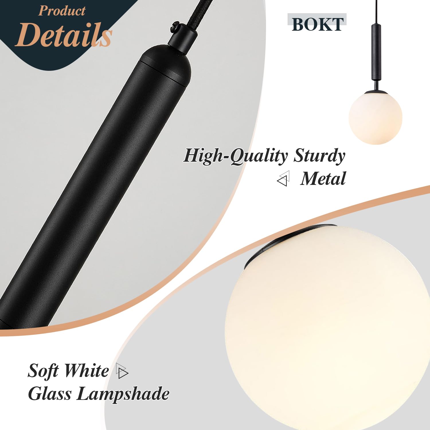 Bokt Glass Globe Pendant Light Plug In Vintage Black Mini Hanging Pendant Light Plug In Cord Single Modern Hanging Pendant Kitch