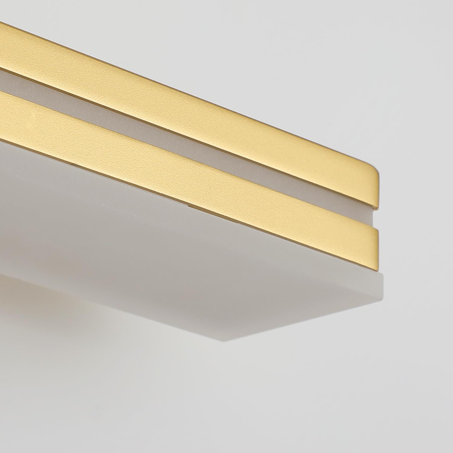 Sinerise 16-Inch Led Modern Bathroom Vanity Light Bar  Gold Modern Acrylic Bathroom Wall Lighting Fixtures Over Mirror (Cool White 6000K)