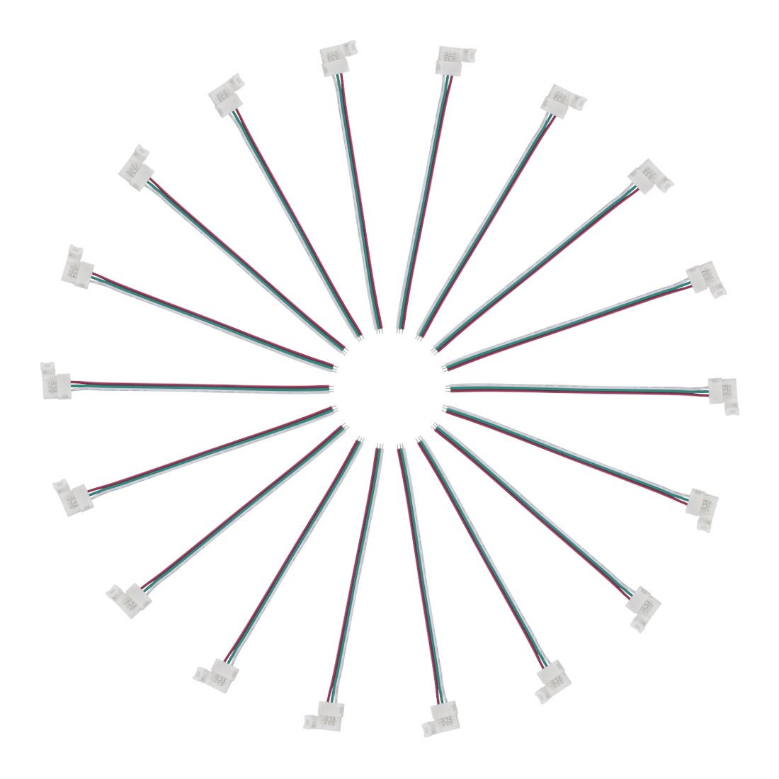 Btf-Lighting 10Pcs 3Pin 10Mm Wide Single End With 15Cm Long Cable Led Strip Solderless Diy Connector Adapter Conductor For Ws2811 Ws2812B Sk6812 Led Flexible Strip Light Can'T Support Altove Led Strip