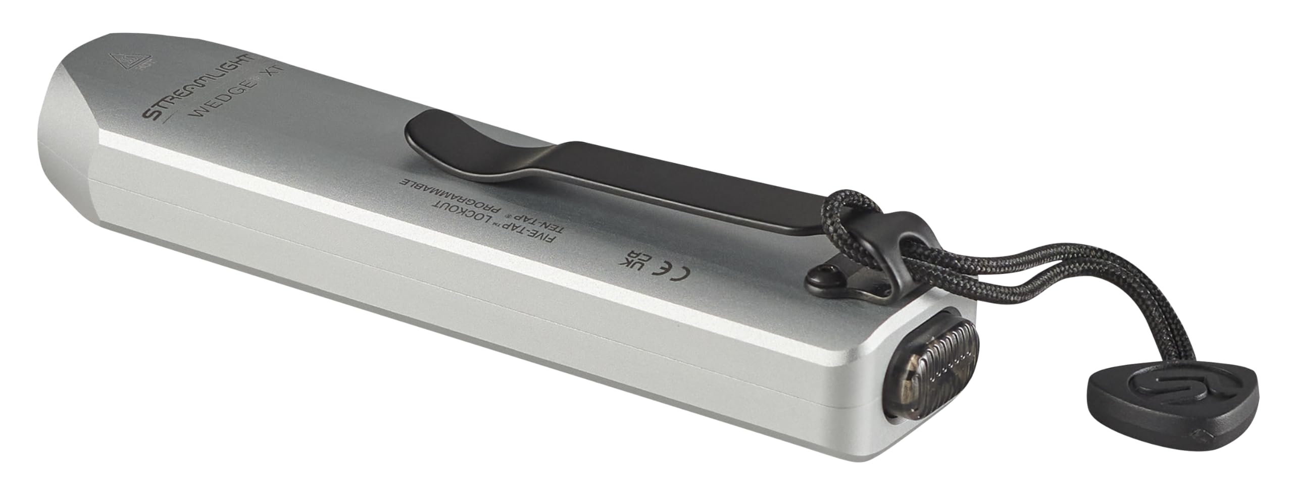 Streamlight 88819 Wedge Xt 500-Lumen Slim Everyday Carry Flashlight, Includes Usb-Cable And Pocket Lanyard, Silver