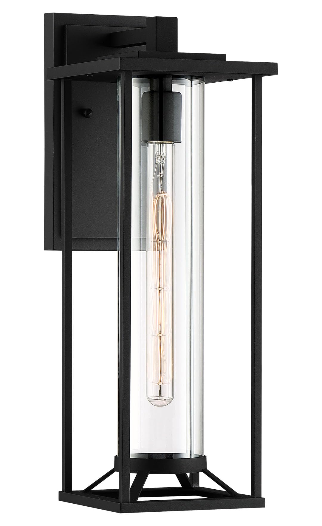 Minka Lavery Outdoor Wall Light 1-Light 75W Aluminum Black 72477-66 Wall Mount 20inH