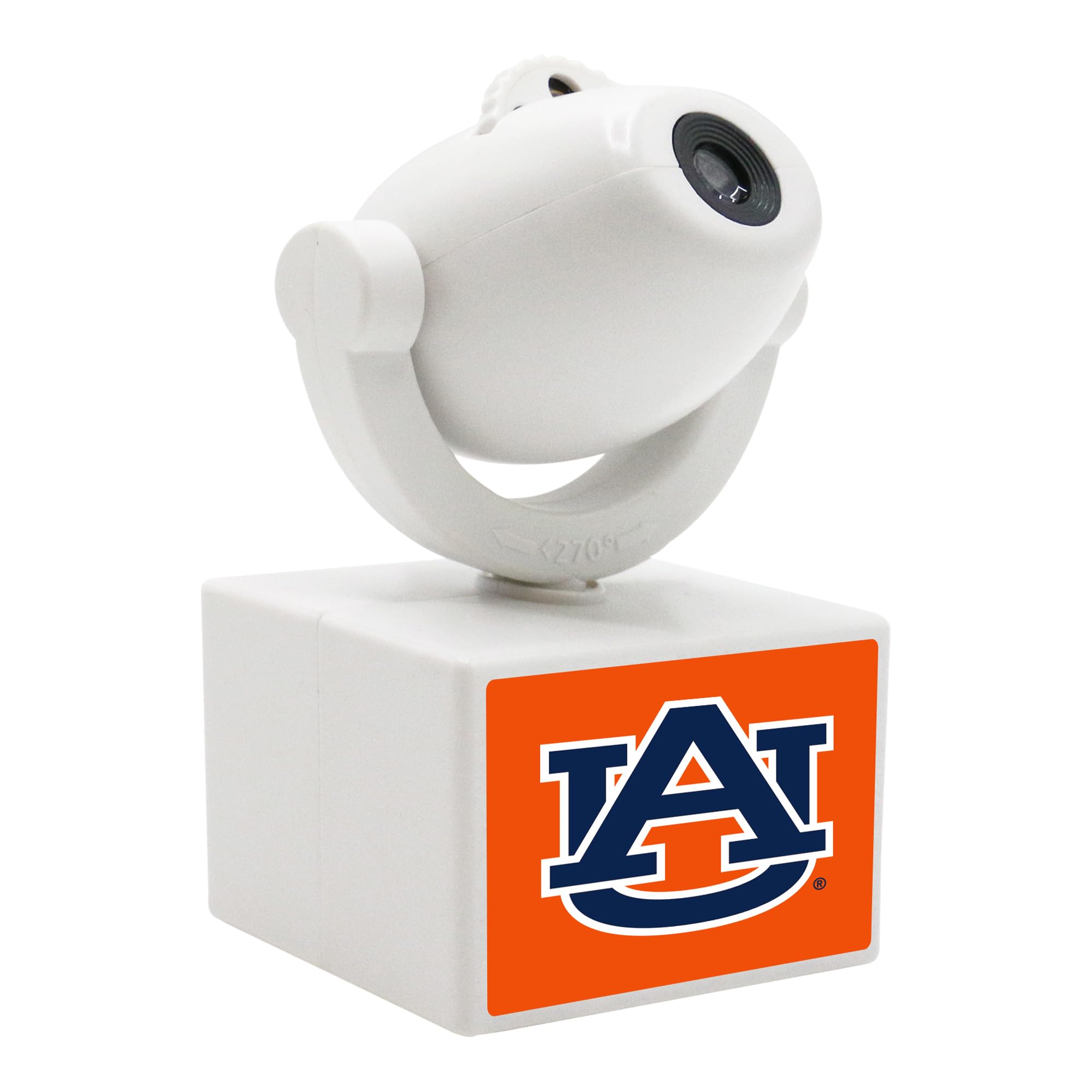 Sporticulture NCAA American Football Auburn Tigers - Adjustable Led Mini Spotlight Projector with 6 Team Logo Designs - Portable & Rechargeable Spotlight - Battery-Operated - 4.375  x 3.125 