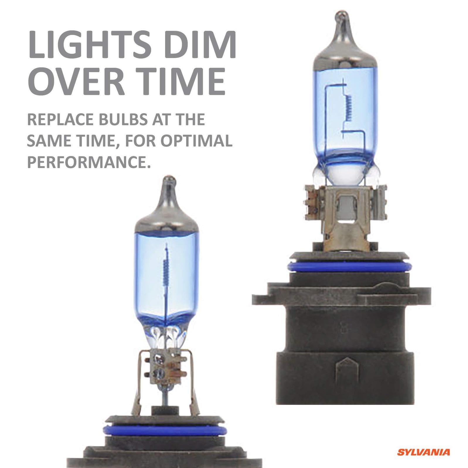 SYLVANIA 9006XS SilverStar zXe Halogen Headlight Bulbs - Bright White Light, HID Attitude (2 Bulbs)