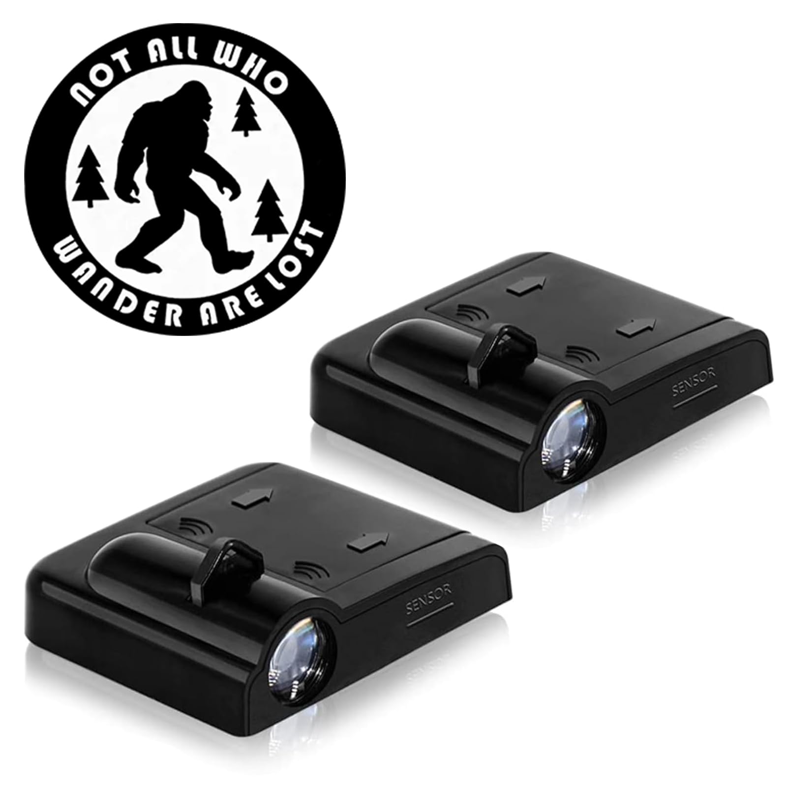 Lmzljz 2Pcs Car Door Lights Bigfoot Door Lights Logo Projector Led Shadow Welcome Lamp Big Foot Sasquatch Car Accessories Sasquatch Gifts For Men Women Suitable For All Vehicles Motorcycle Bike