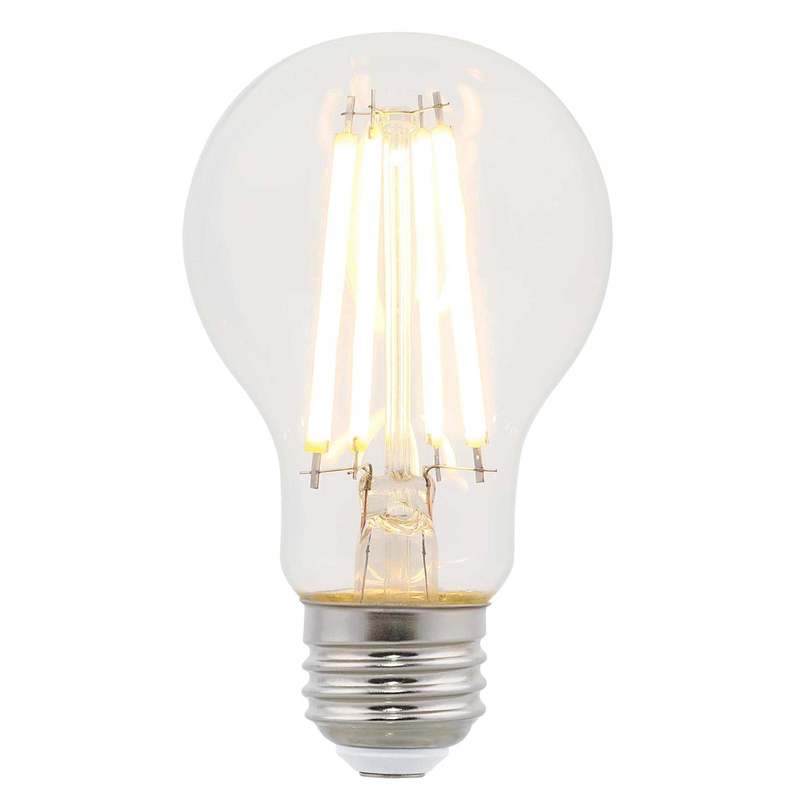 Westinghouse Lighting 5259000 8 Watt (75 Watt Equivalent) A19 Dimmable Clear Filament Led Light Bulb, Medium Base