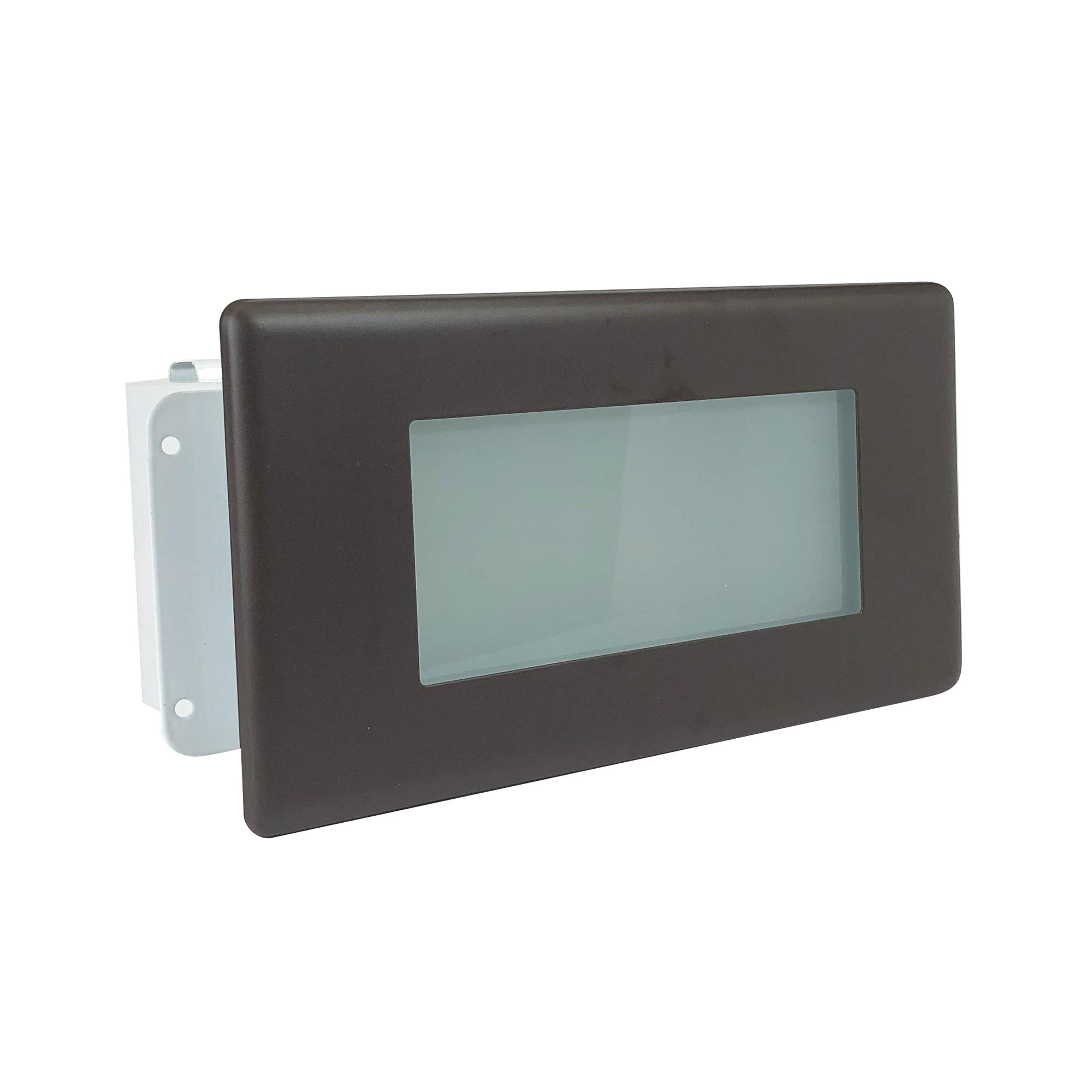 Nora Lighting LED Step Light, Lensed Face Plate, 120V, Bronze, Glass