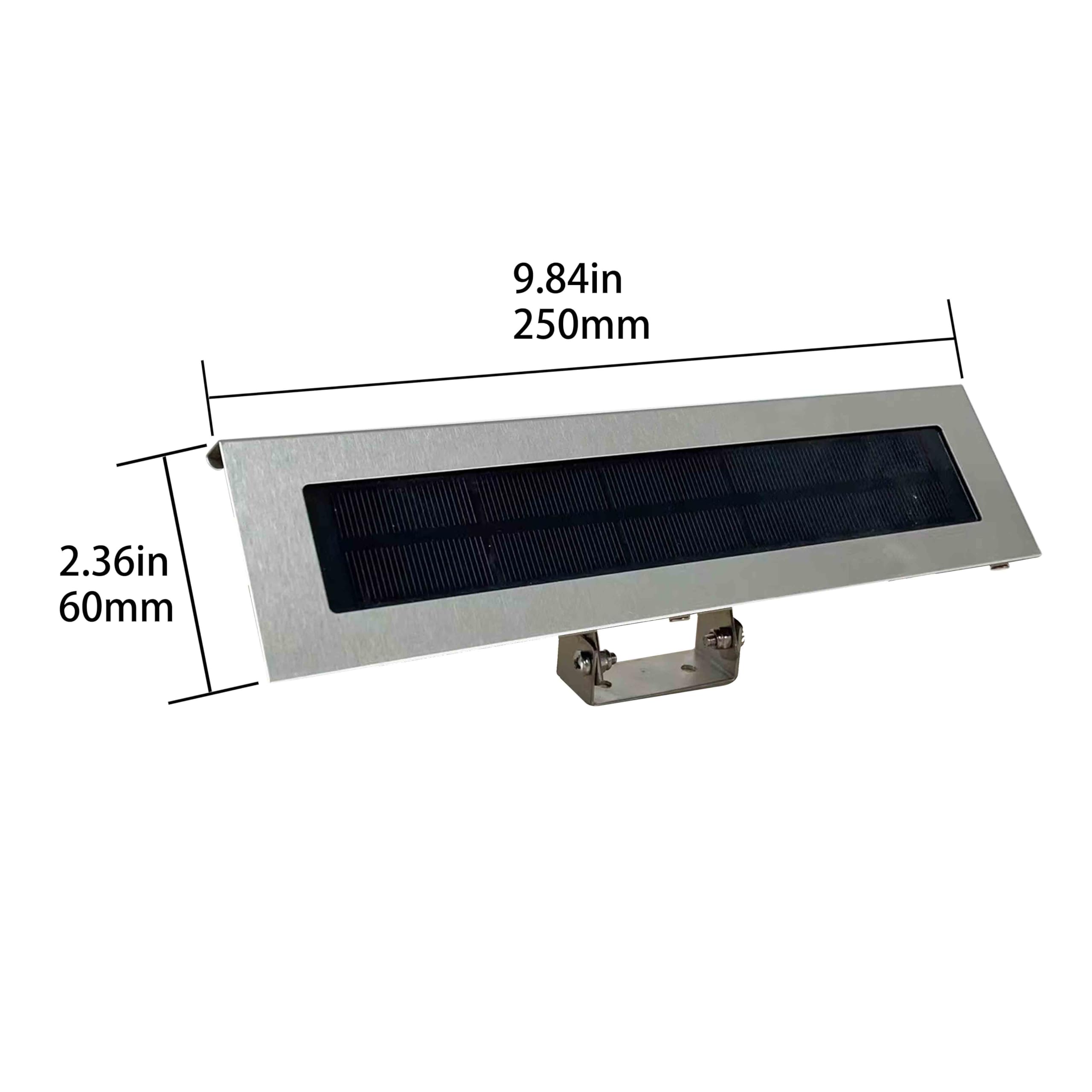 ZUOZUOYA Solar Lights for House Numbers, Aluminum, 9x2.6 inch, Silver, Outdoor Wall Light for Garden, Patio, and Yard