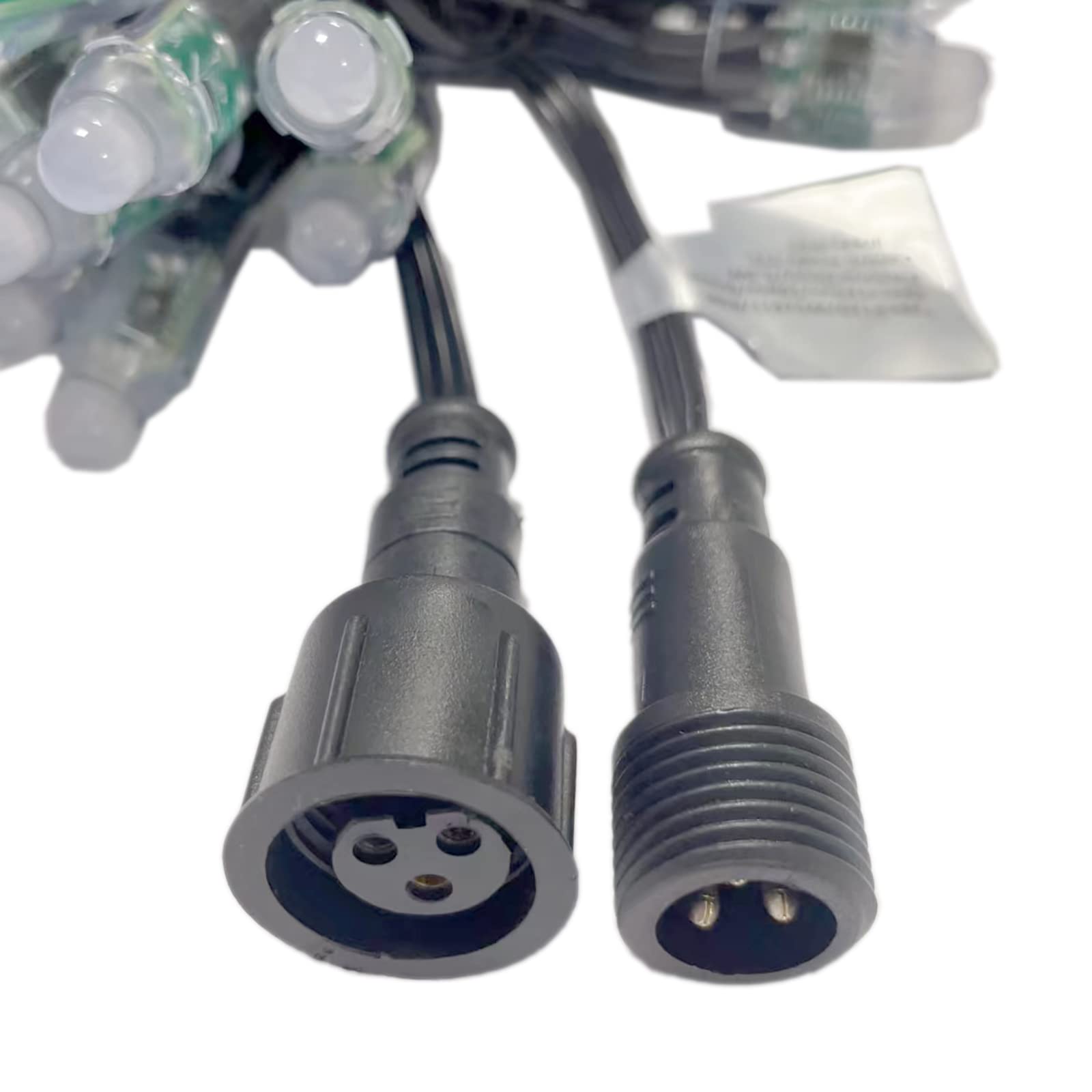 Rextin Ws2811 Led String Pixels Digital Lights Addressable Waterproof Rgb Full Color 12Mm Dc 12V (50Pcs Dc12V)