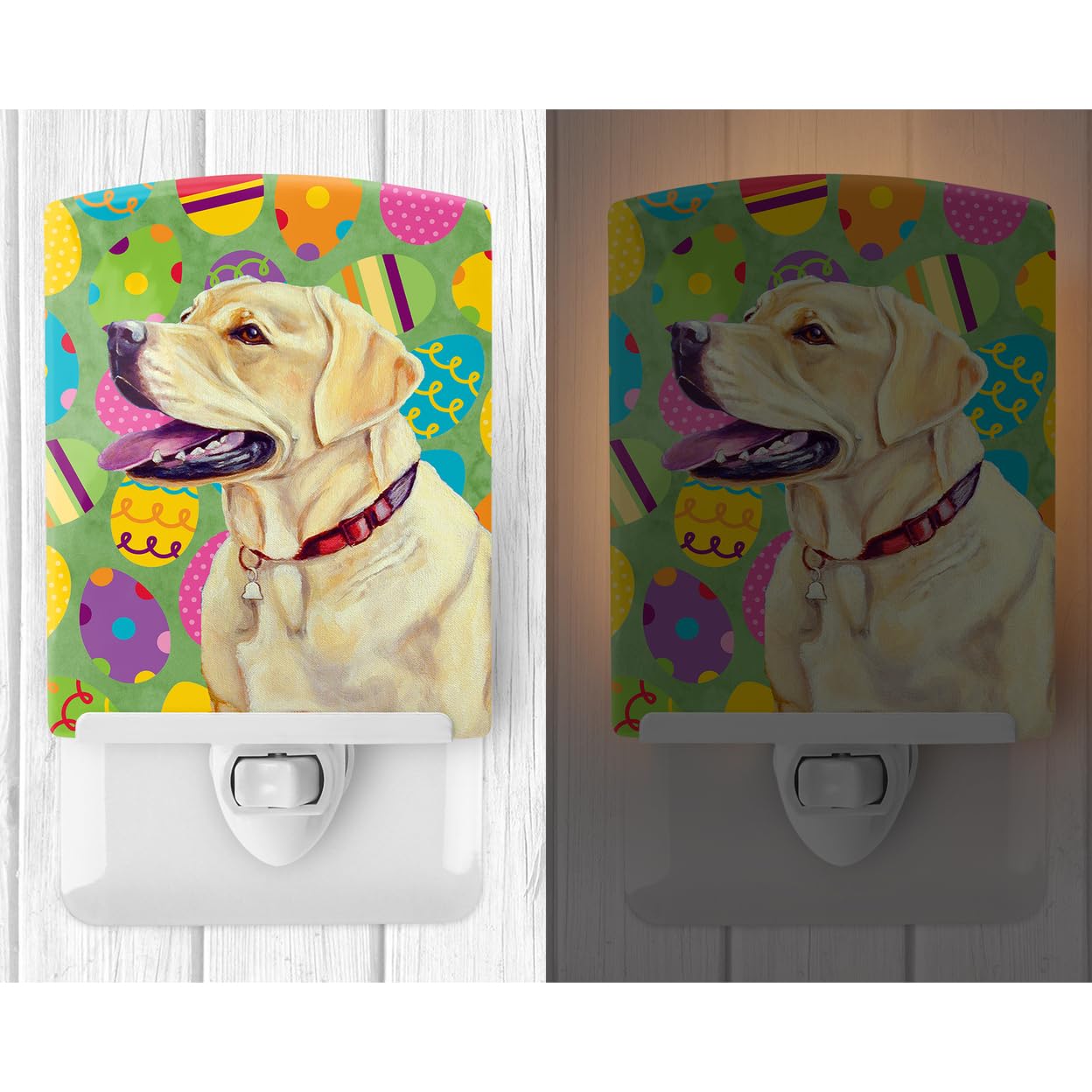 Carolines Treasures Ceramic Night Light, Labrador, 6x4x3 inches, Model LH9428CNL, UL-Certified, Ideal for Bedroom, Bathroom, Nursery