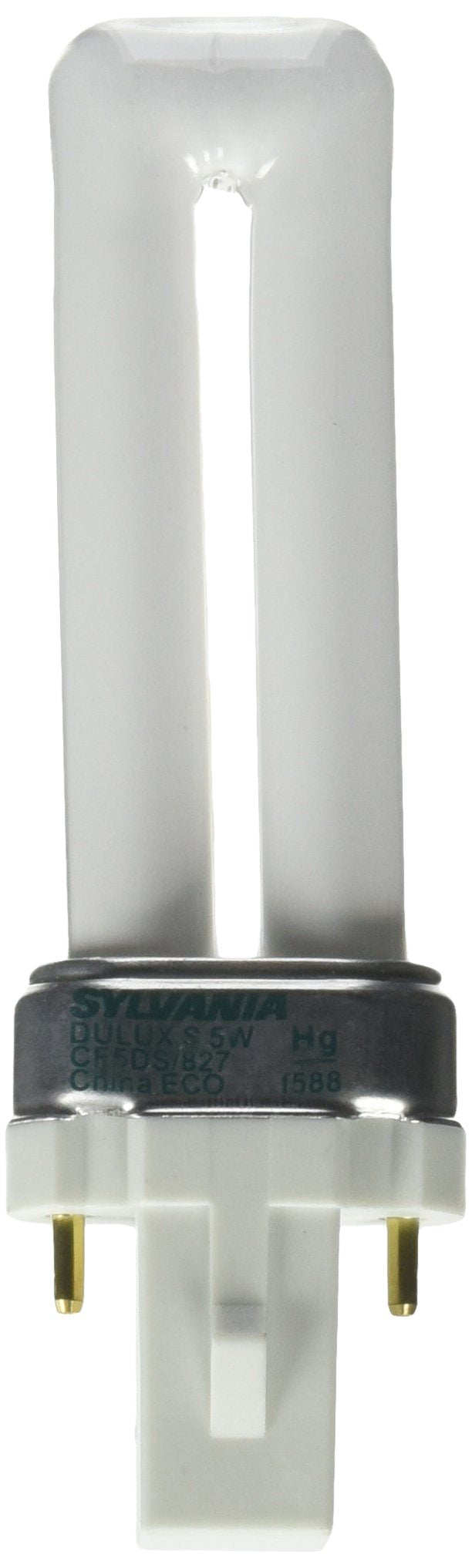 Sylvania 20479 - CF5DS/827/ECO/BL/1 Single Tube 2 Pin Base Compact Fluorescent Light Bulb