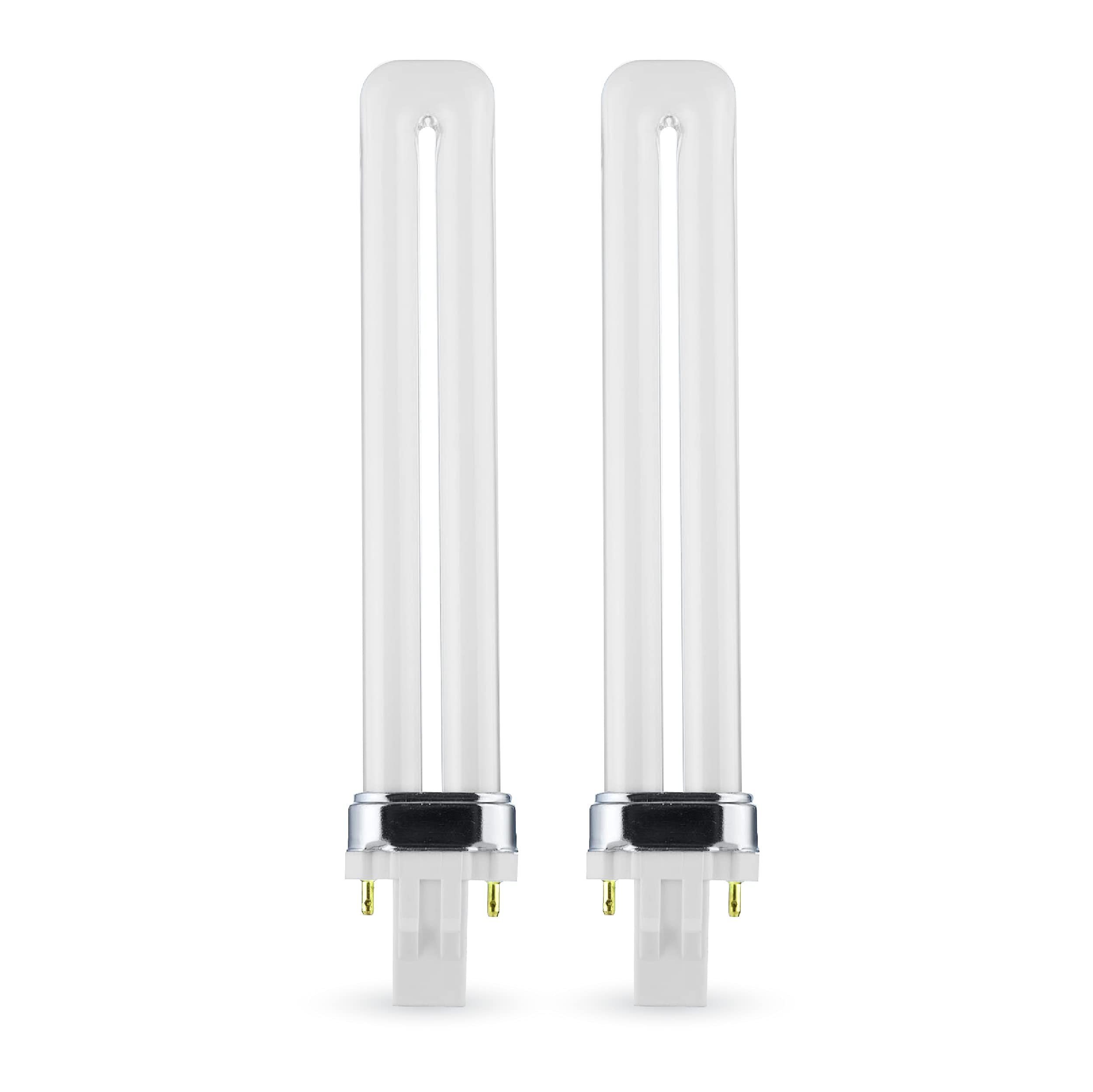 (2 Pack) PL-13W 841  2 Pin GX23  13 Watt Single U-Shaped Twin Tube  Compact Fluorescent Light Bulb  Replaces Philips PLS13W41 GX23  Sylvania CF13DS841
