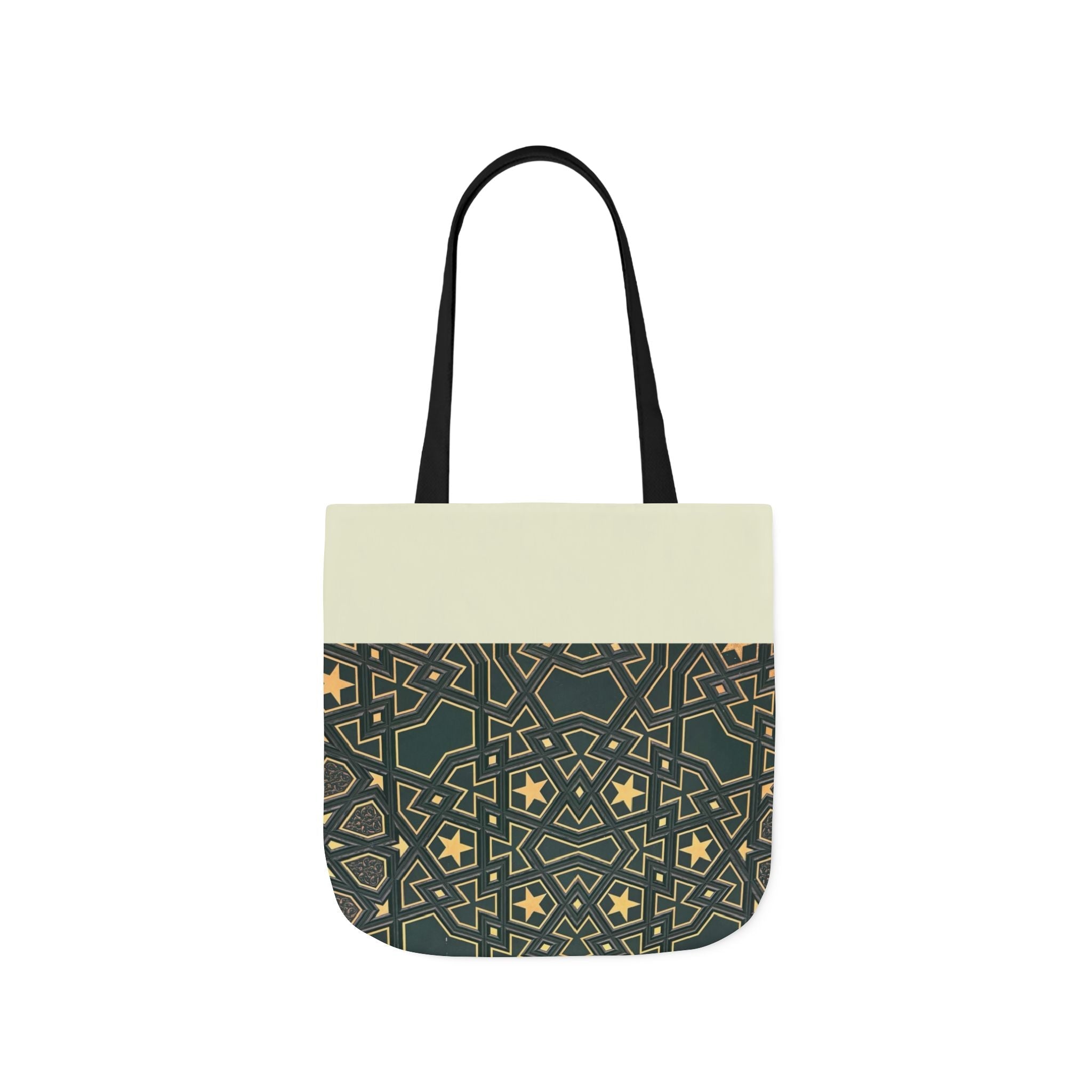 Masjid Al Haram Door Canvas Tote Bag, 2-Color Straps