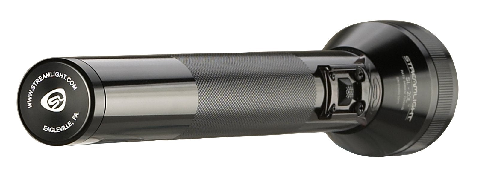 Streamlight 20702 Sl-20L 450-Lumen Full Size Rechargeable Led Flashlight With 12-Volt Dc Charger, Black