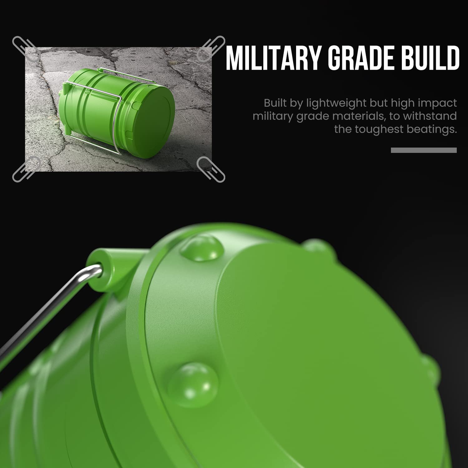 Lichamp 4 Pack Led Camping Lanterns, Battery Powered Camping Lights Cob Super Bright Collapsible Flashlight Portable Emergency S