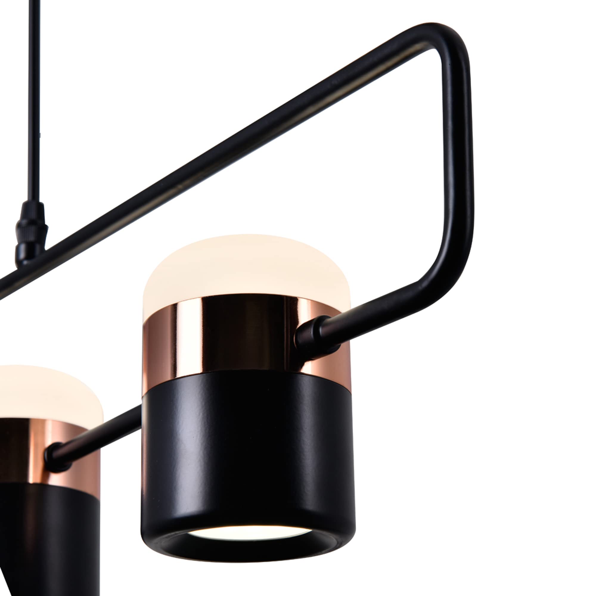 Cwi Lighting Moxie Black Metal Led Pool Table Light - Contemporary Design