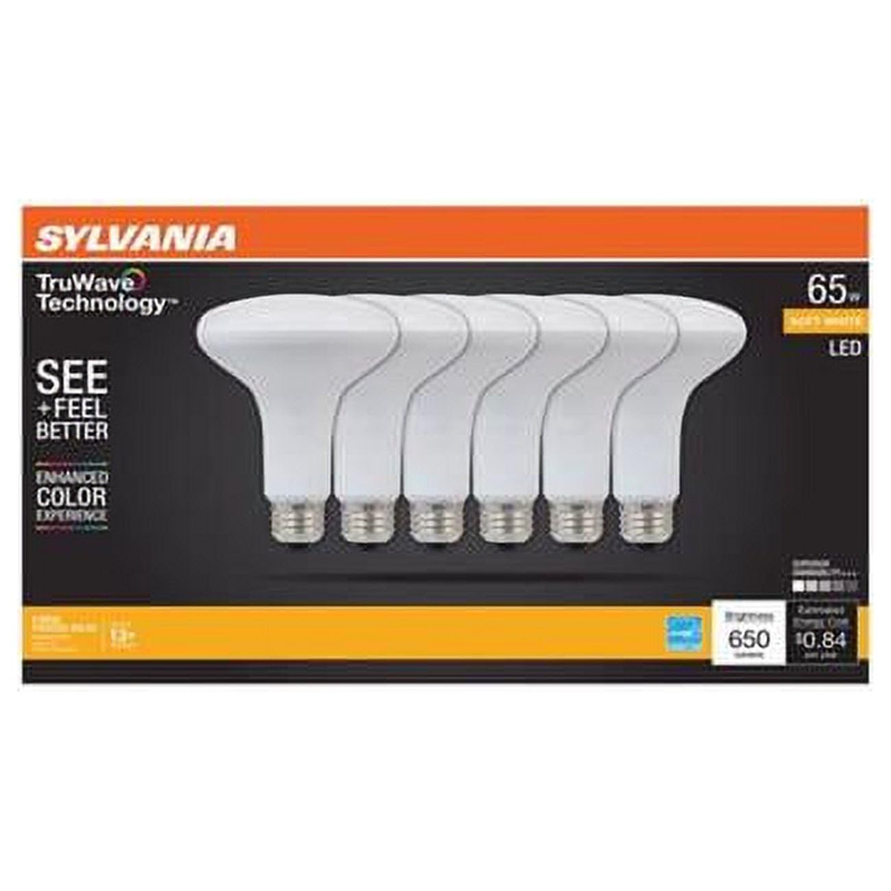 SYLVANIA LED BR30 Bulb Soft White 65W, Copper Material, No Color