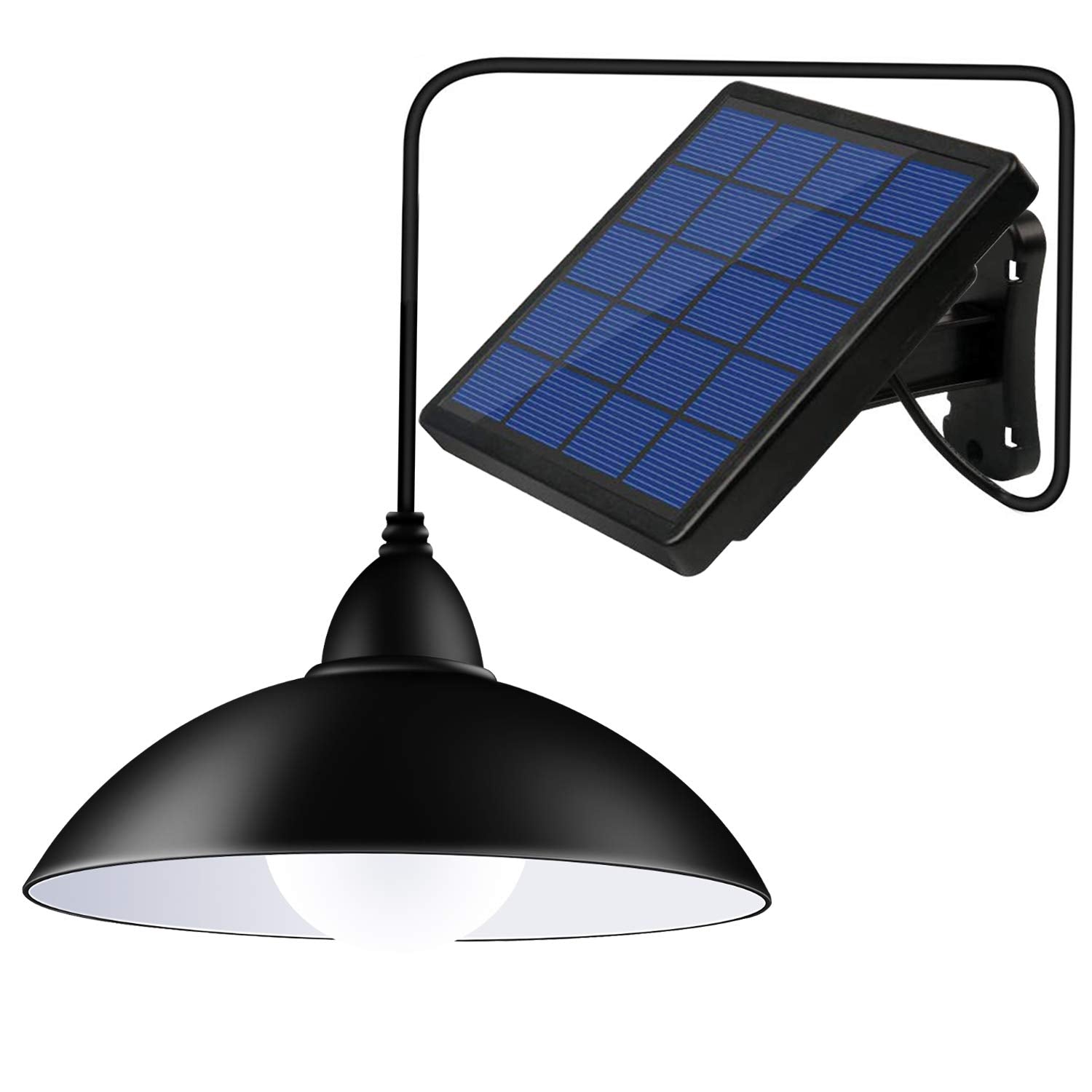 Bemexred Solar Lights Outdoor/Indoor,Remote Control Solar Powered Pendant Lights Ip65 Waterproof,Auto On/Off Hanging Shed Lamp Dusk To Dawn For Barn Gazebo Storage Room Balcony Chicken Coop