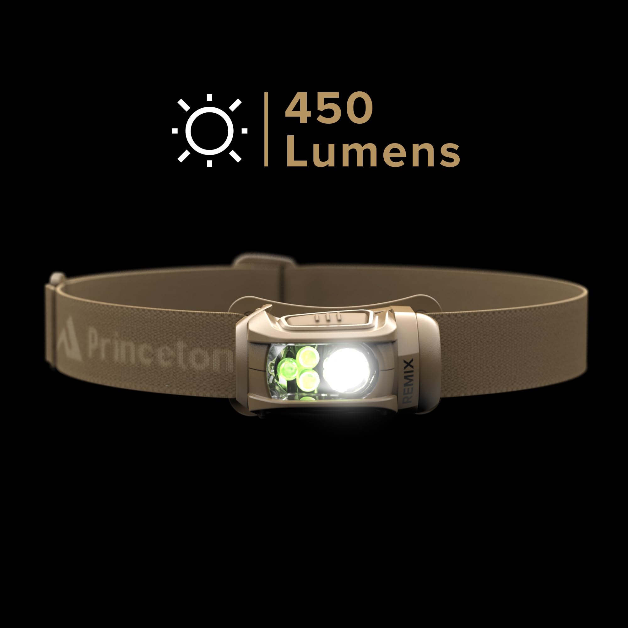 Princeton Tec Remix Led Headlamp - 300 Lumens, Tan With Red Leds, One Size