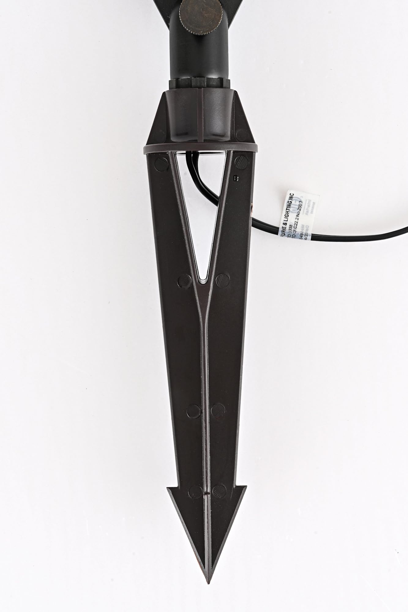 Elitco Lighting Landscape Spotlight C049, Antique Brass, MR16 Halogen 20W, Includes Stake