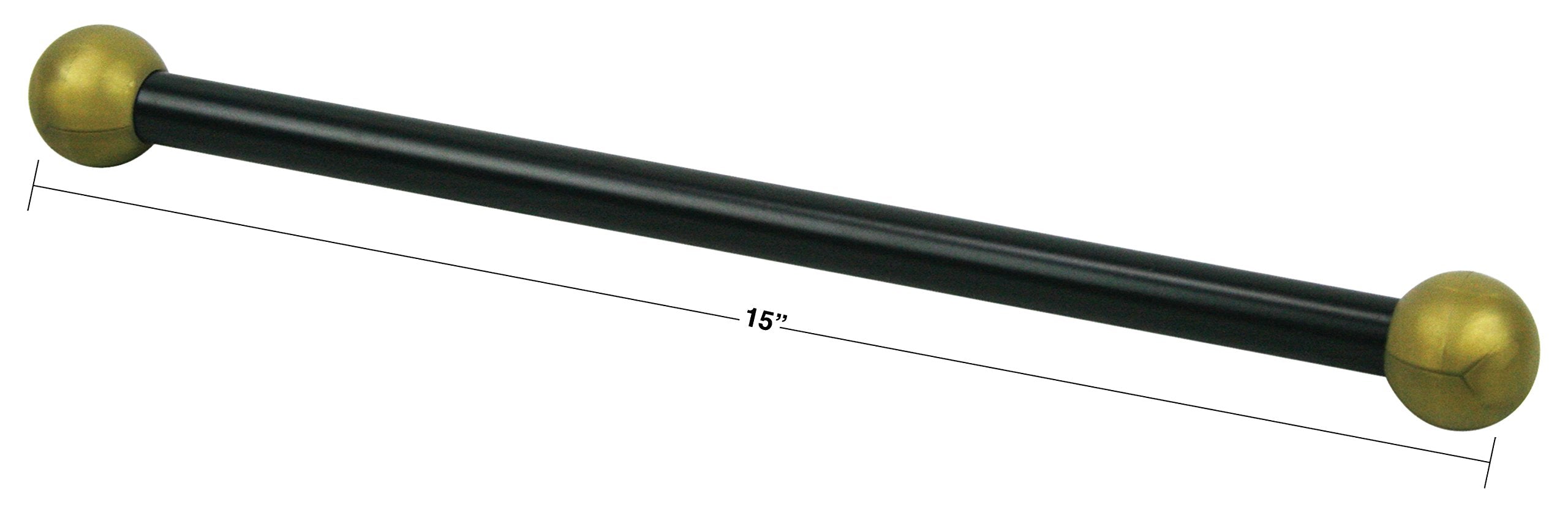 Solus Sca-335 Aluminum Cross Arm Ladder Rest For Lamp Posts, Weather Resistant, Black With Gold Caps, Single Pack