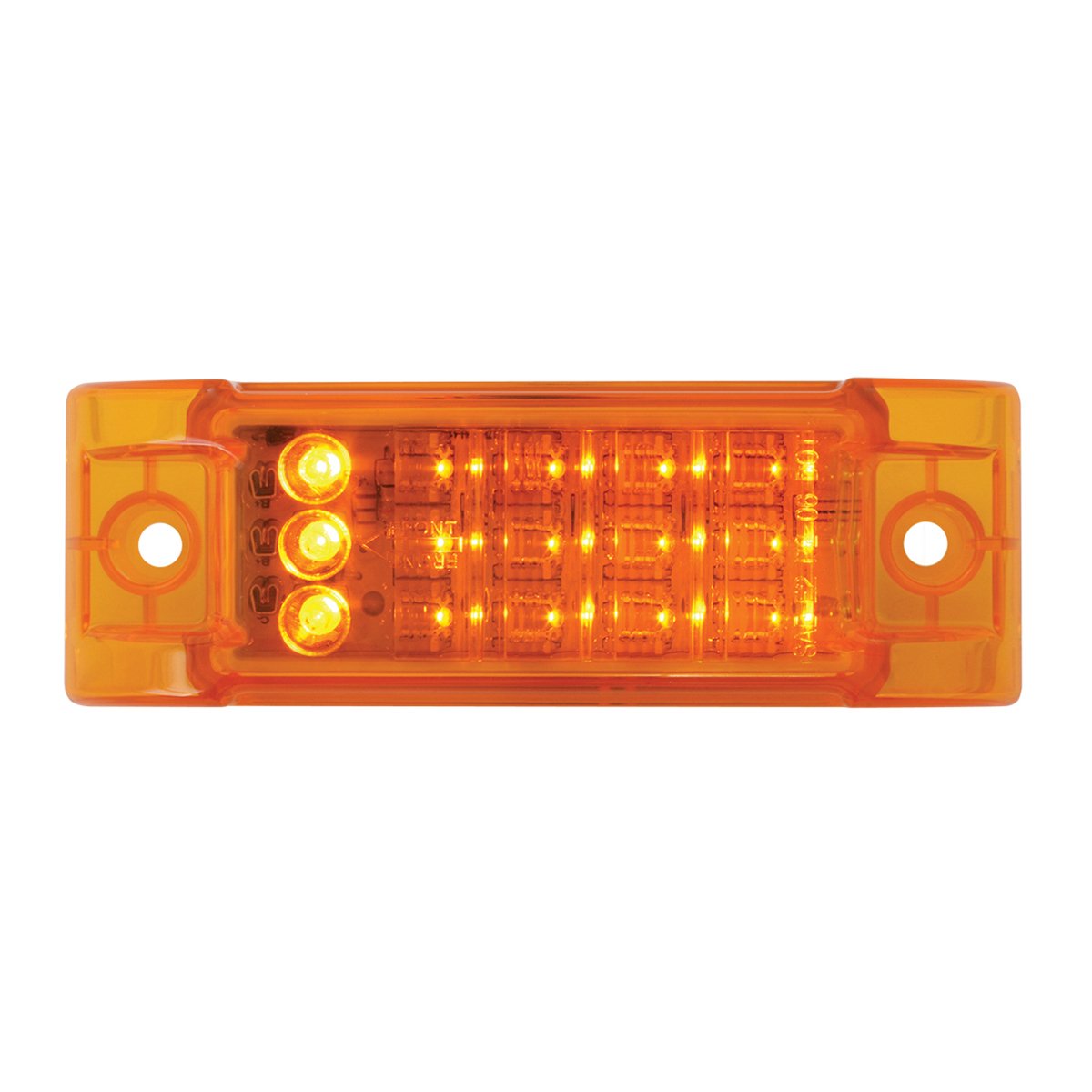 Grand General 77664 Rectangular Amber Turn/Marker/Clearance Led Light For Trucks, Trailers, Rvs, Buses And Utility Vehicles