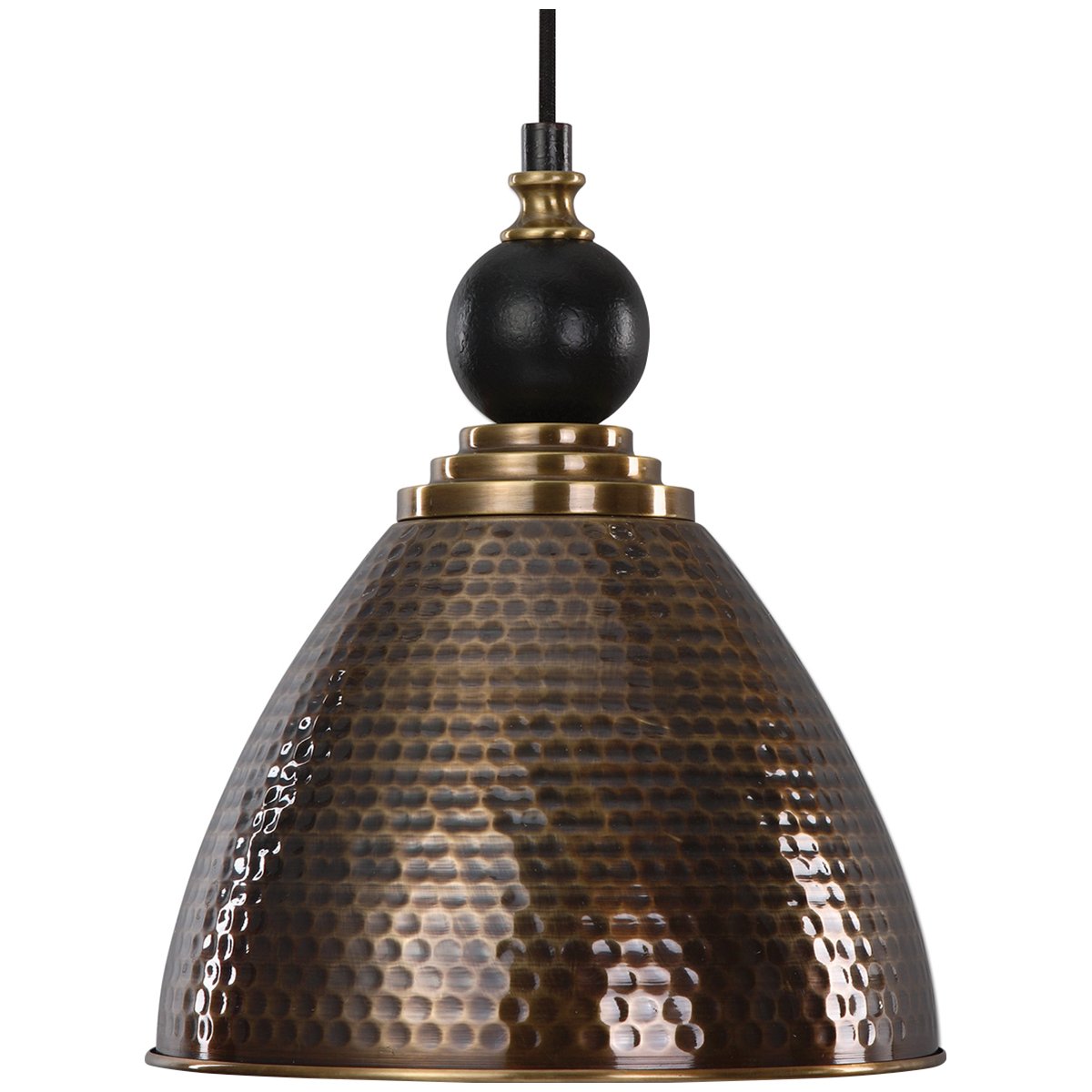 212 Main 22052 Adastra 1 Light Antique Brass Pendant