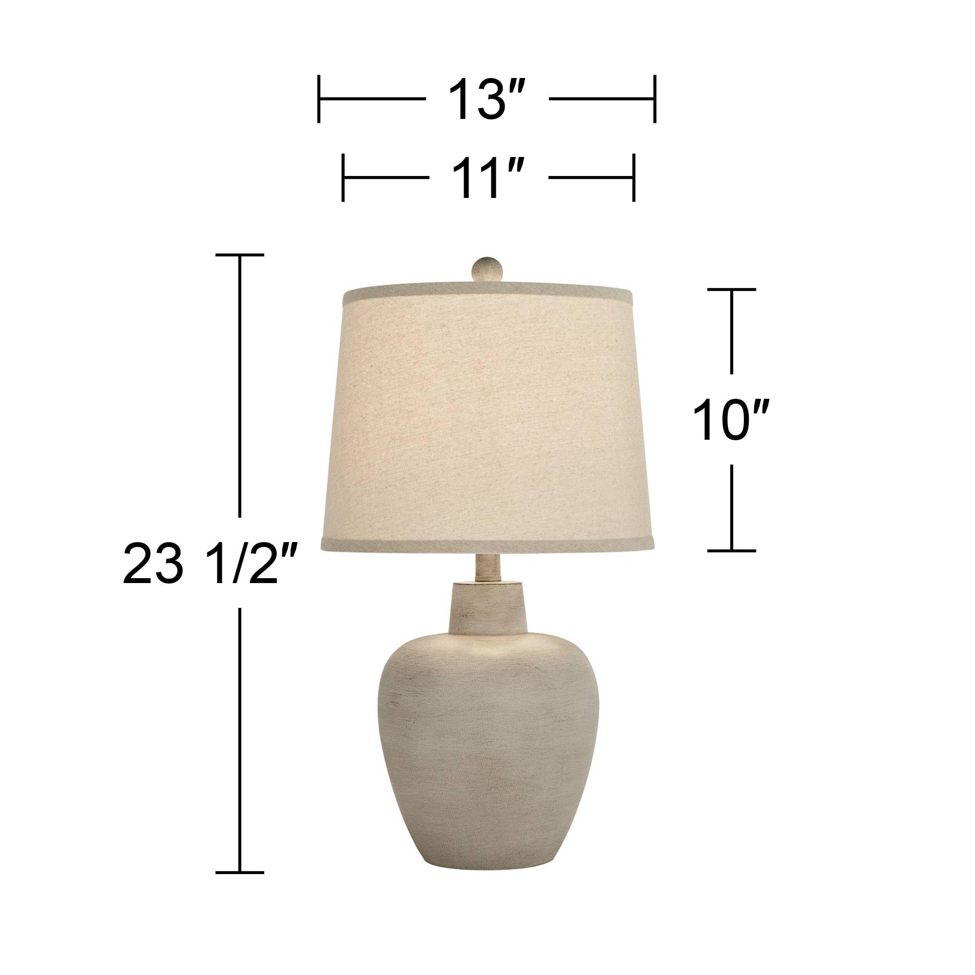 Regency Hill Emeril 23 1/2'' High Urn Small Southwest Accent Table Lamps Set Of 2 Living Room Bedroom Bedside Nightstand House O
