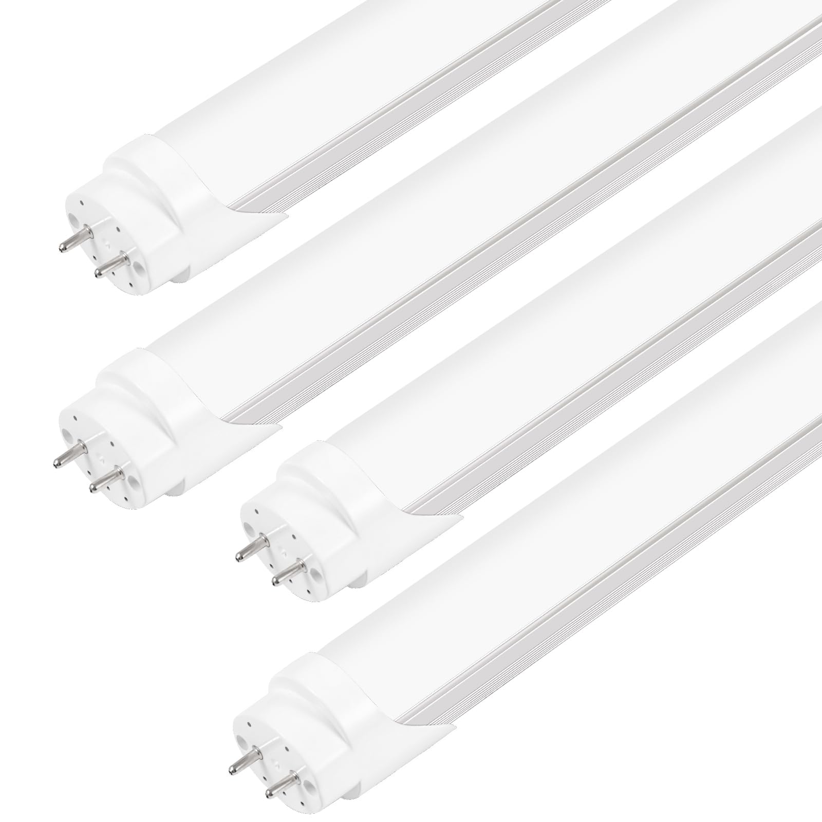 Parnoarck Fluorescent Light Bulbs 48 Inch F32T8 Replacemen,T8 Led Bulbs 4 Foot Plug And Play No Need Ballast Bypass,Type A+B,24W
