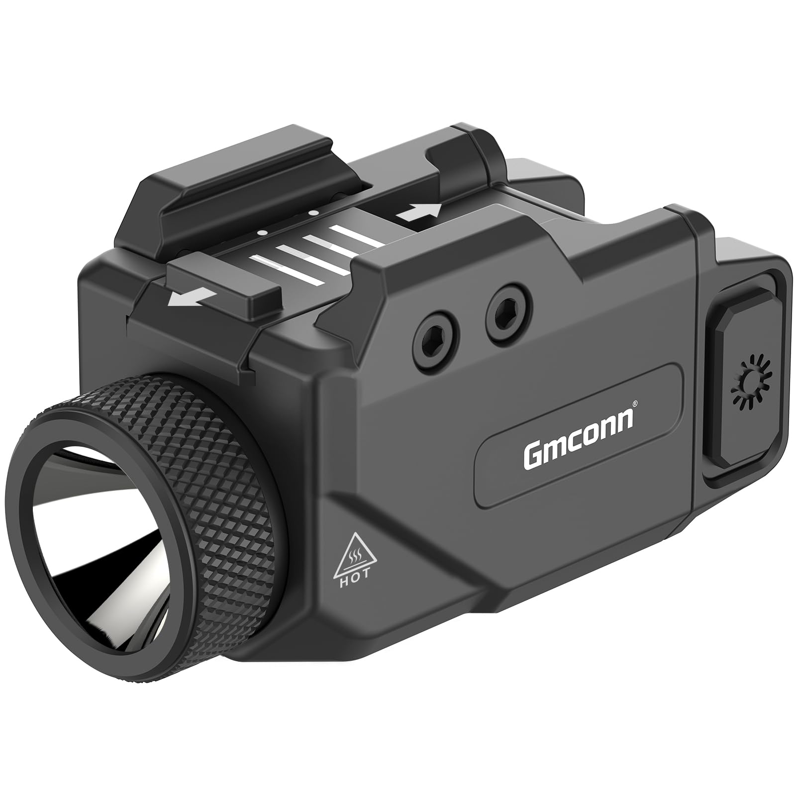 Gmconn 800 Lumen Handheld Toy Light  Compact Adjustable Rail Mounted Flashlight Mini Weapon Light with Strobe Mode for Picatinny MIL-STD-1913  Glock (800 Lumen)